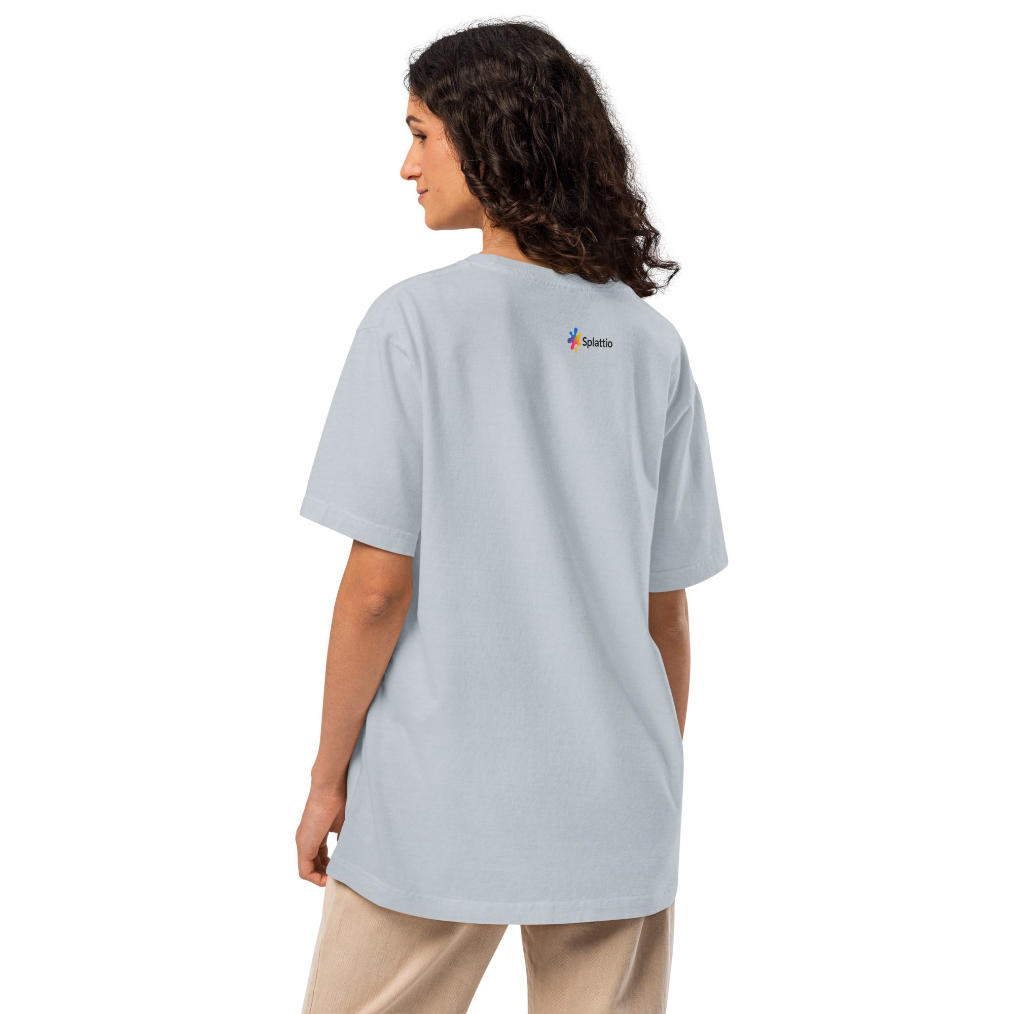 Happy Ghost Splash Unisex Oversized T-Shirt - Image 21