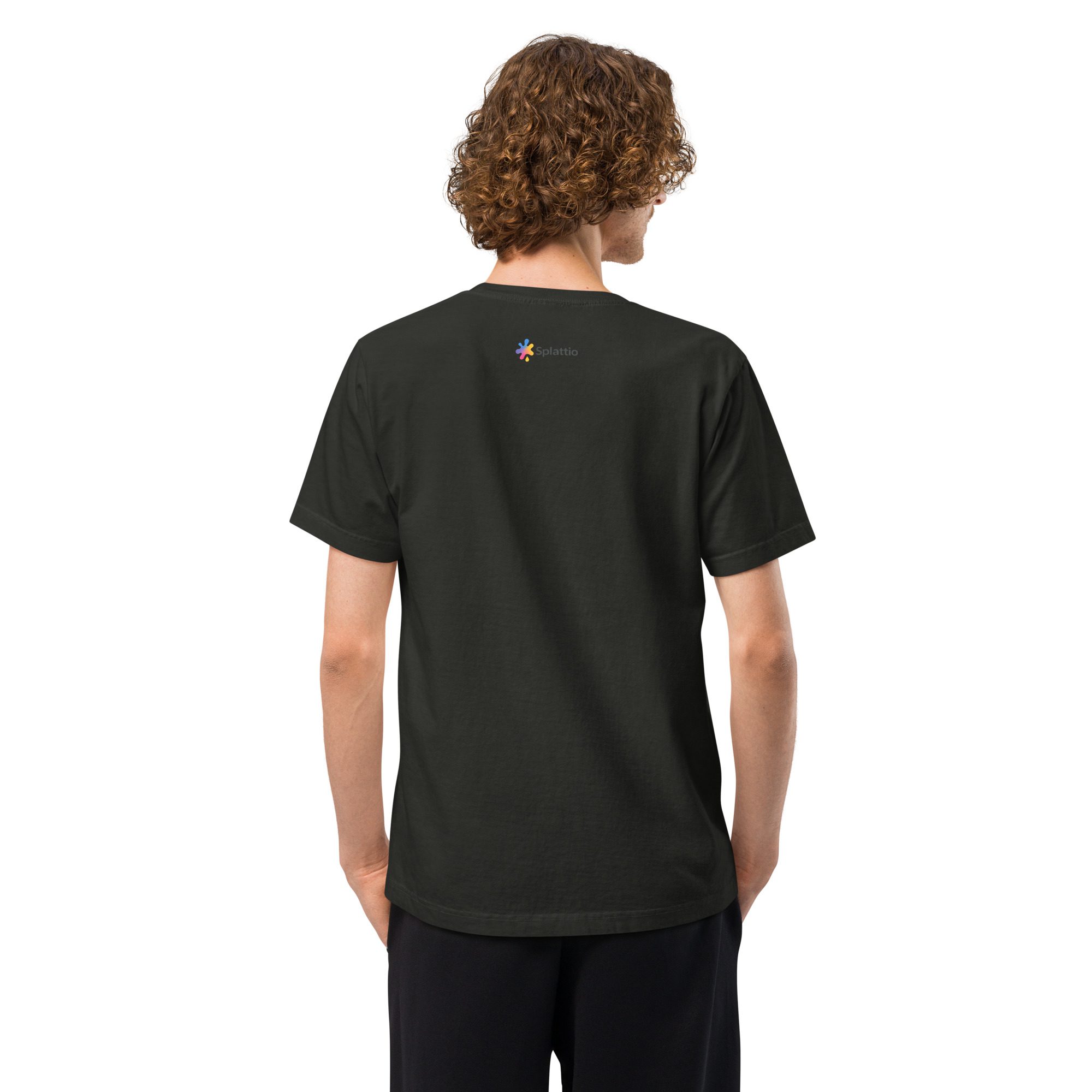 Happy Ghost Splash Unisex Oversized T-Shirt - Image 3