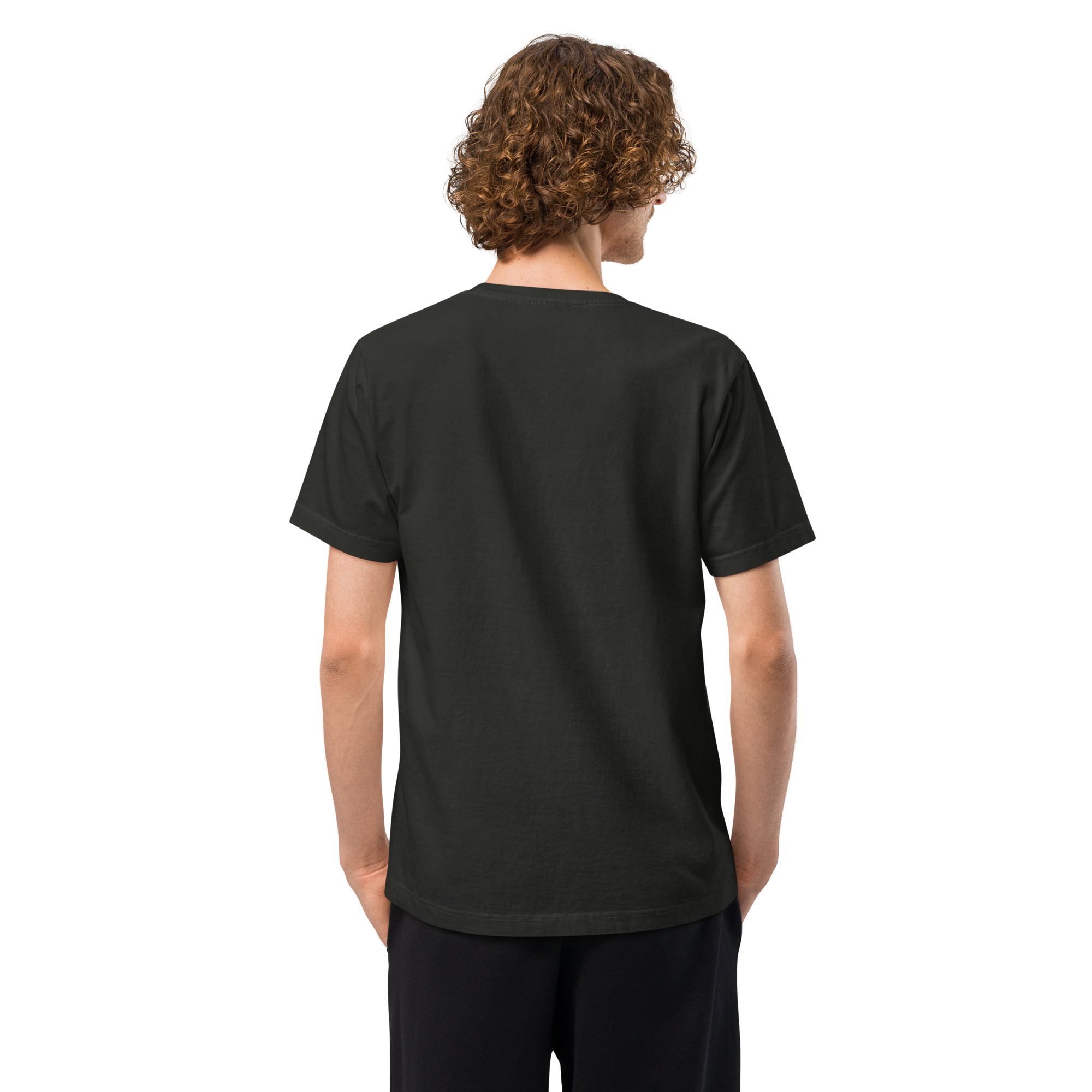 Floral Black Cat Halloween Tee | Unisex Oversized Garment-Dyed T-Shirt - Image 7