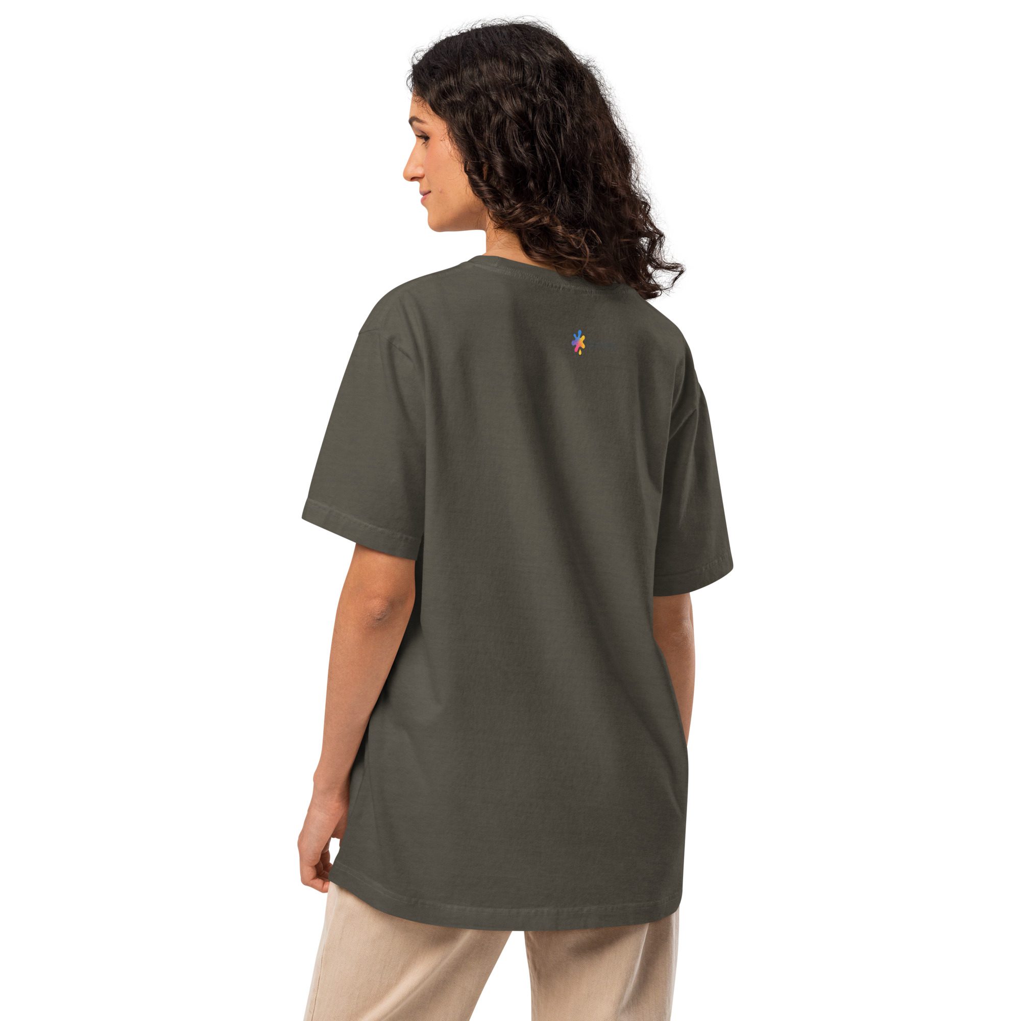 Happy Ghost Splash Unisex Oversized T-Shirt - Image 17