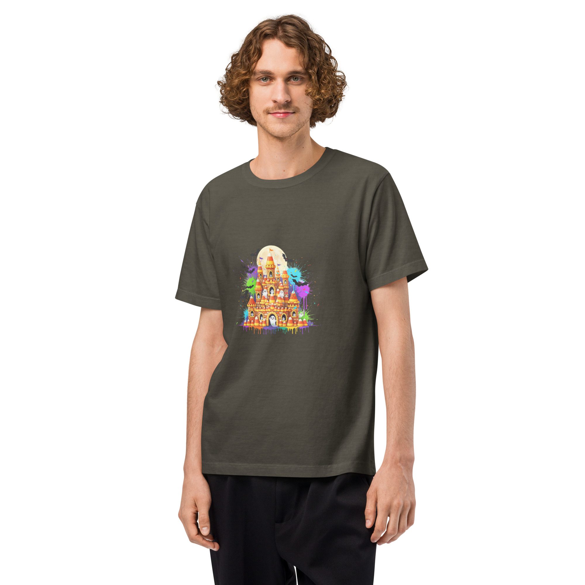 Haunted Castle Halloween Tee – Oversized Unisex - Image 11