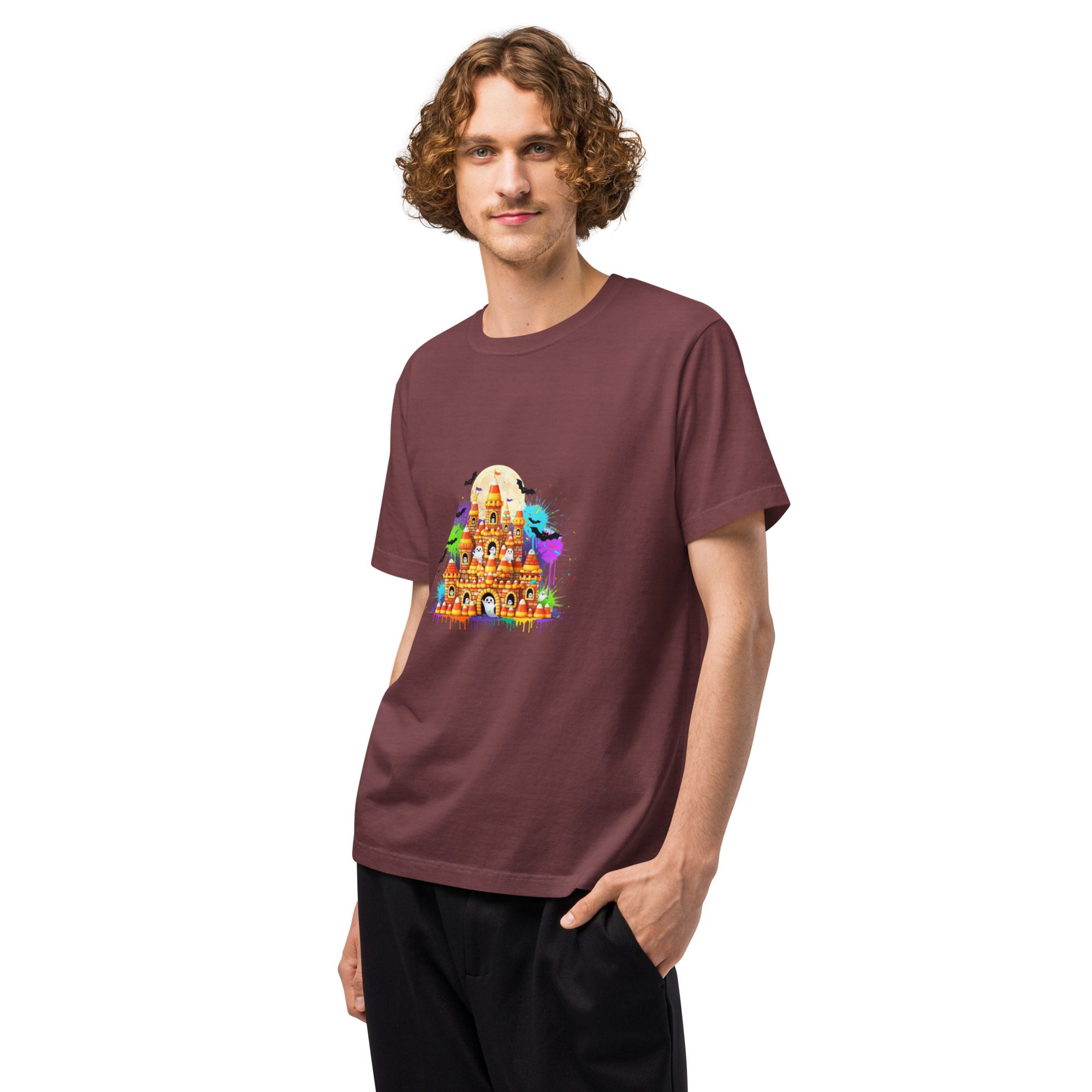 Haunted Castle Halloween Tee – Oversized Unisex - Image 8