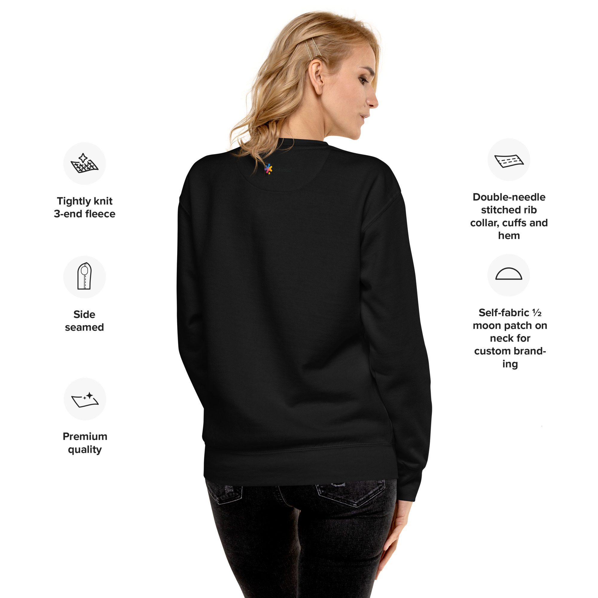 Cozy Days & Splatty Vibes Autumn Unisex Sweatshirt - Image 3