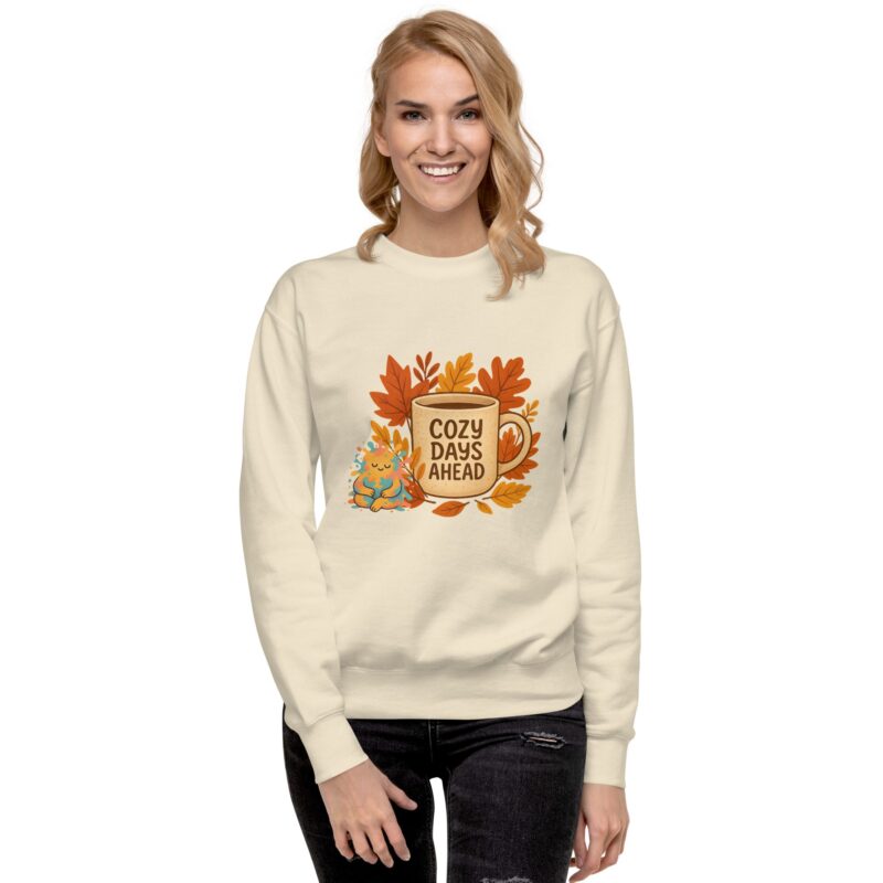 Cozy Days & Splatty Vibes Autumn Unisex Sweatshirt - Image 21