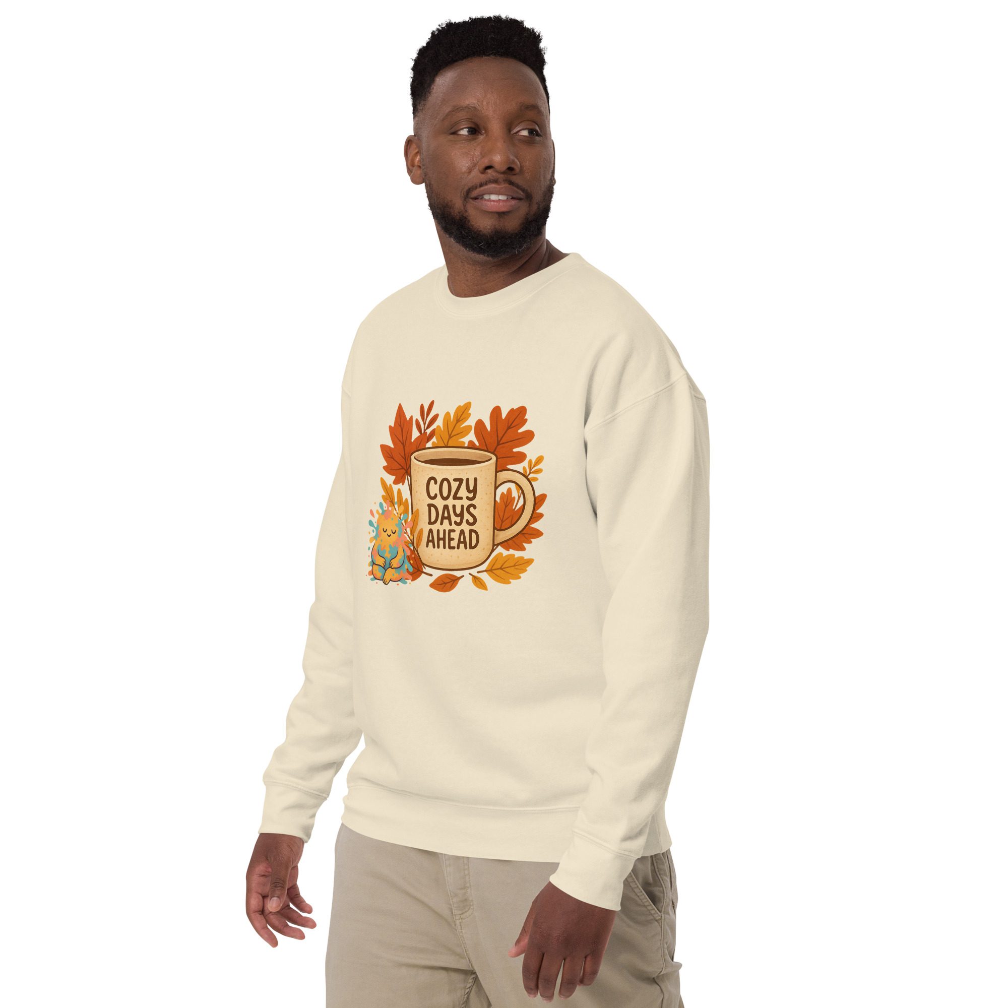 Cozy Days & Splatty Vibes Autumn Unisex Sweatshirt - Image 20