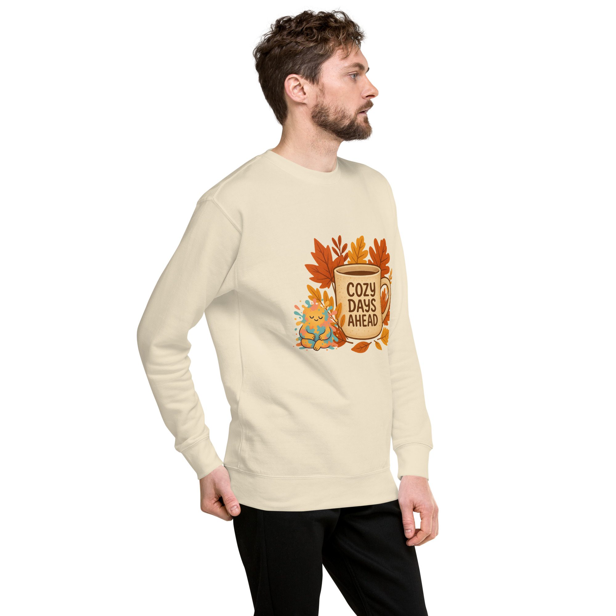 Cozy Days & Splatty Vibes Autumn Unisex Sweatshirt - Image 19