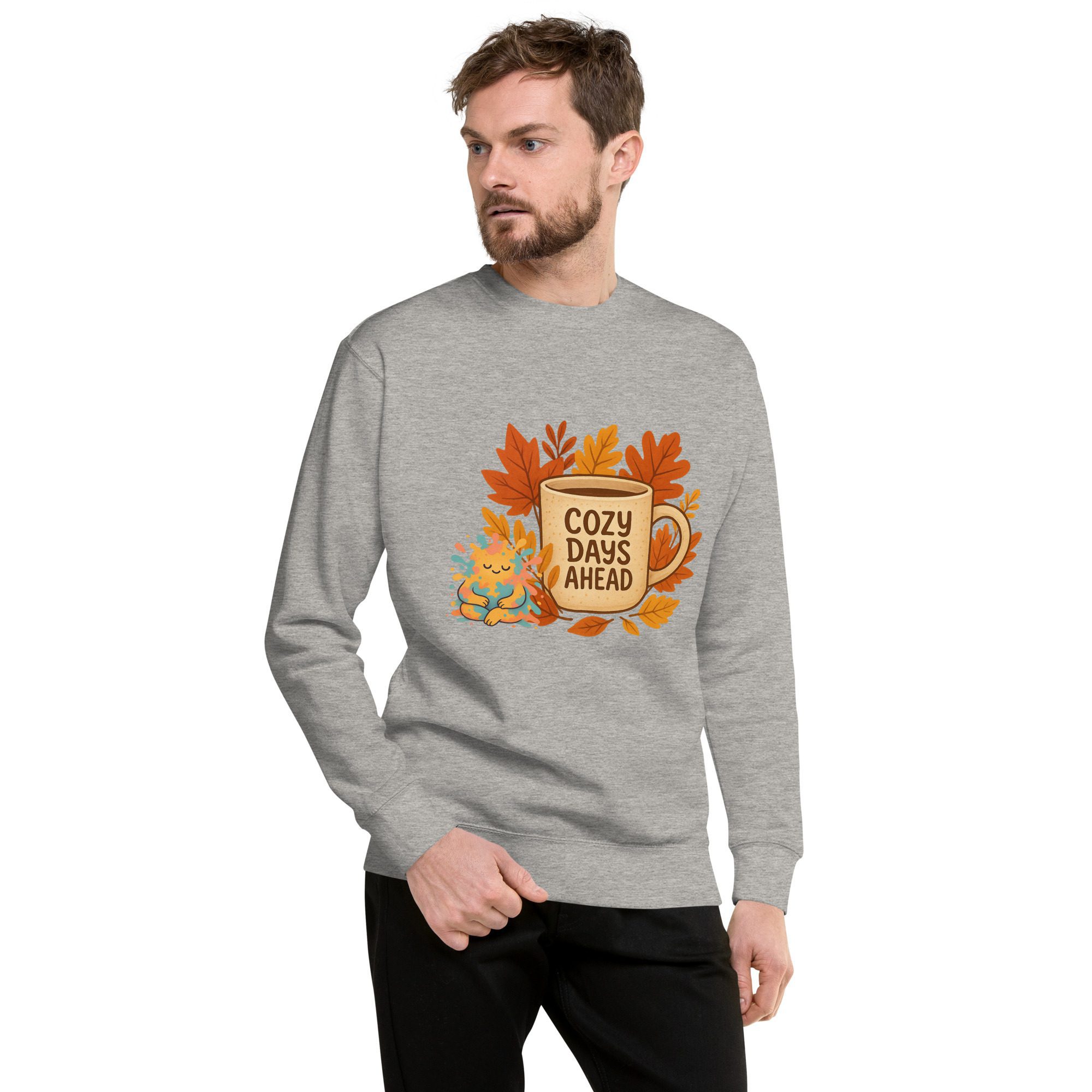 Cozy Days & Splatty Vibes Autumn Unisex Sweatshirt - Image 18