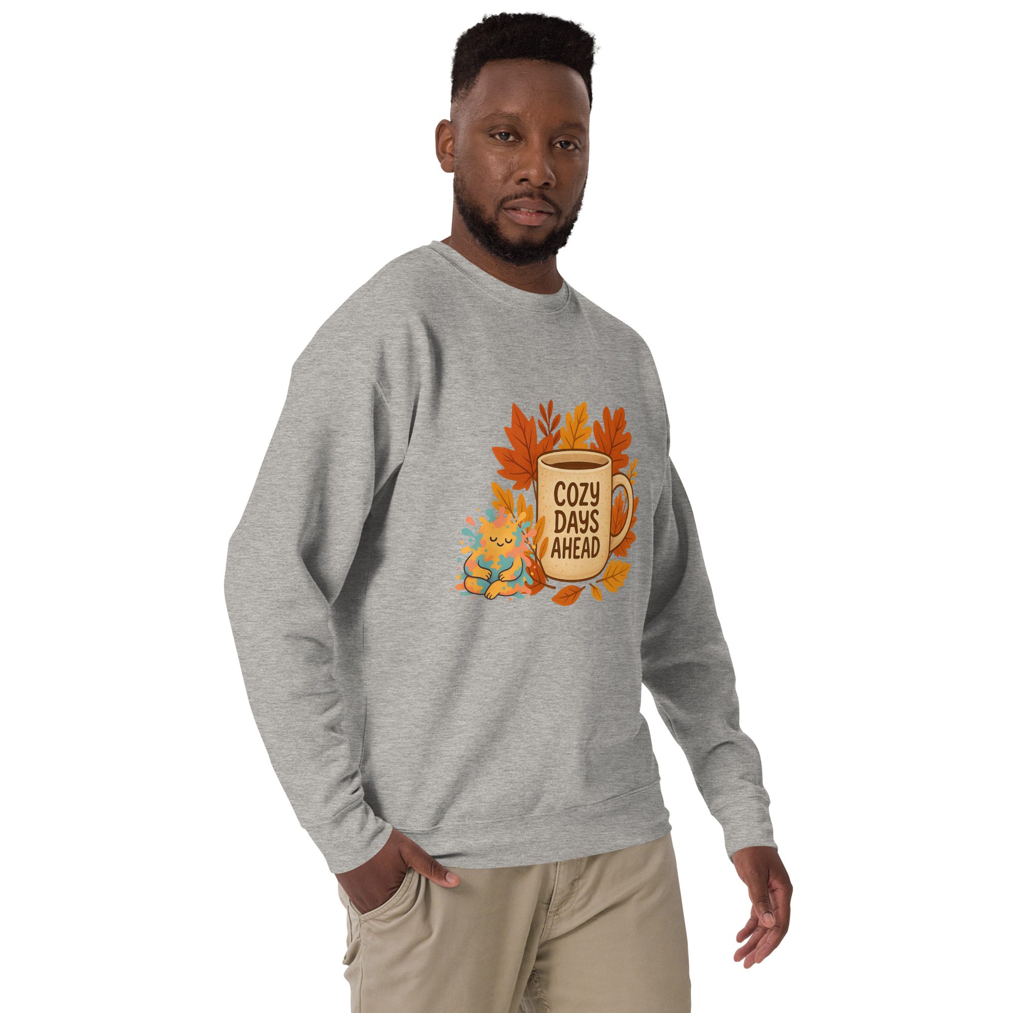 Cozy Days & Splatty Vibes Autumn Unisex Sweatshirt - Image 17