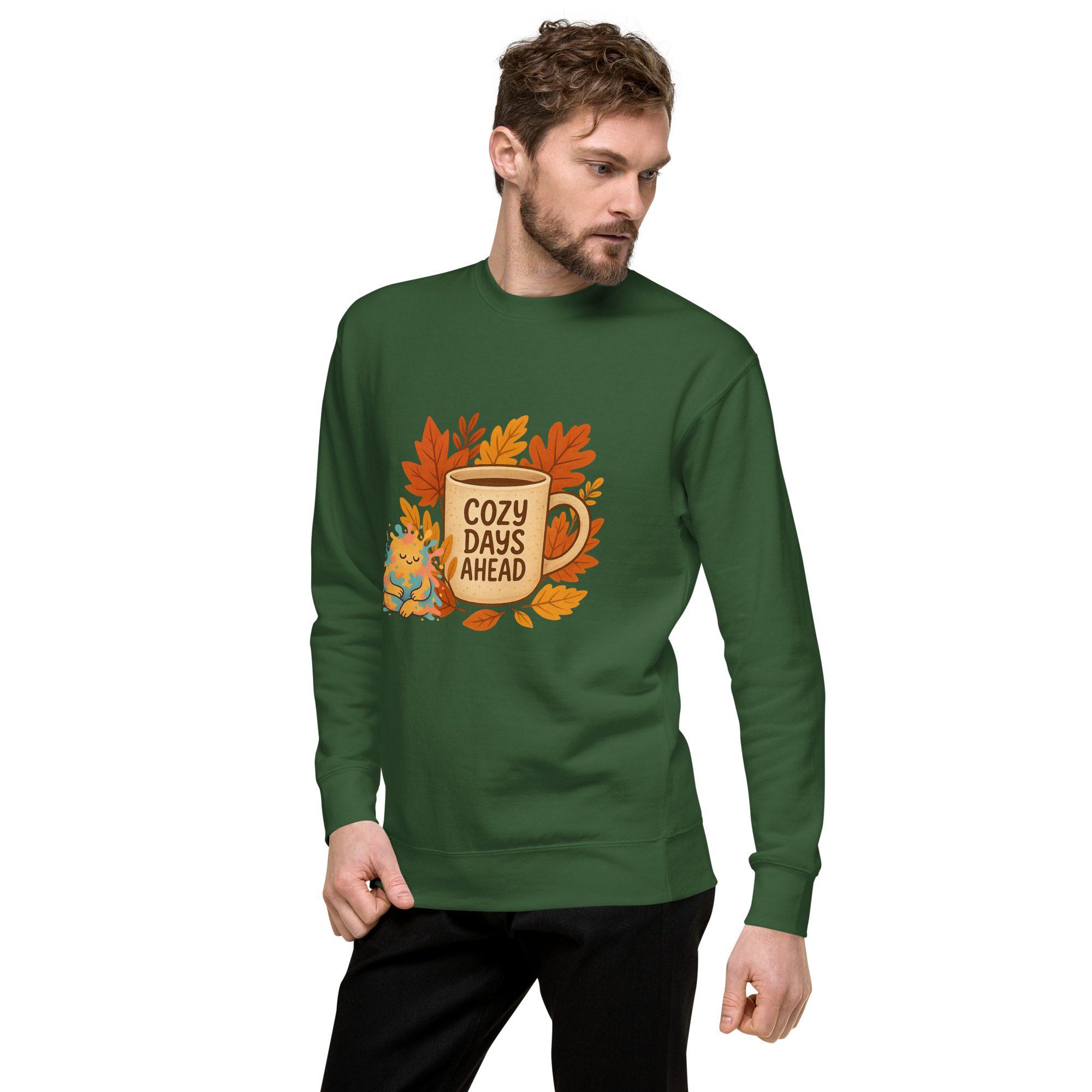 Cozy Days & Splatty Vibes Autumn Unisex Sweatshirt - Image 11