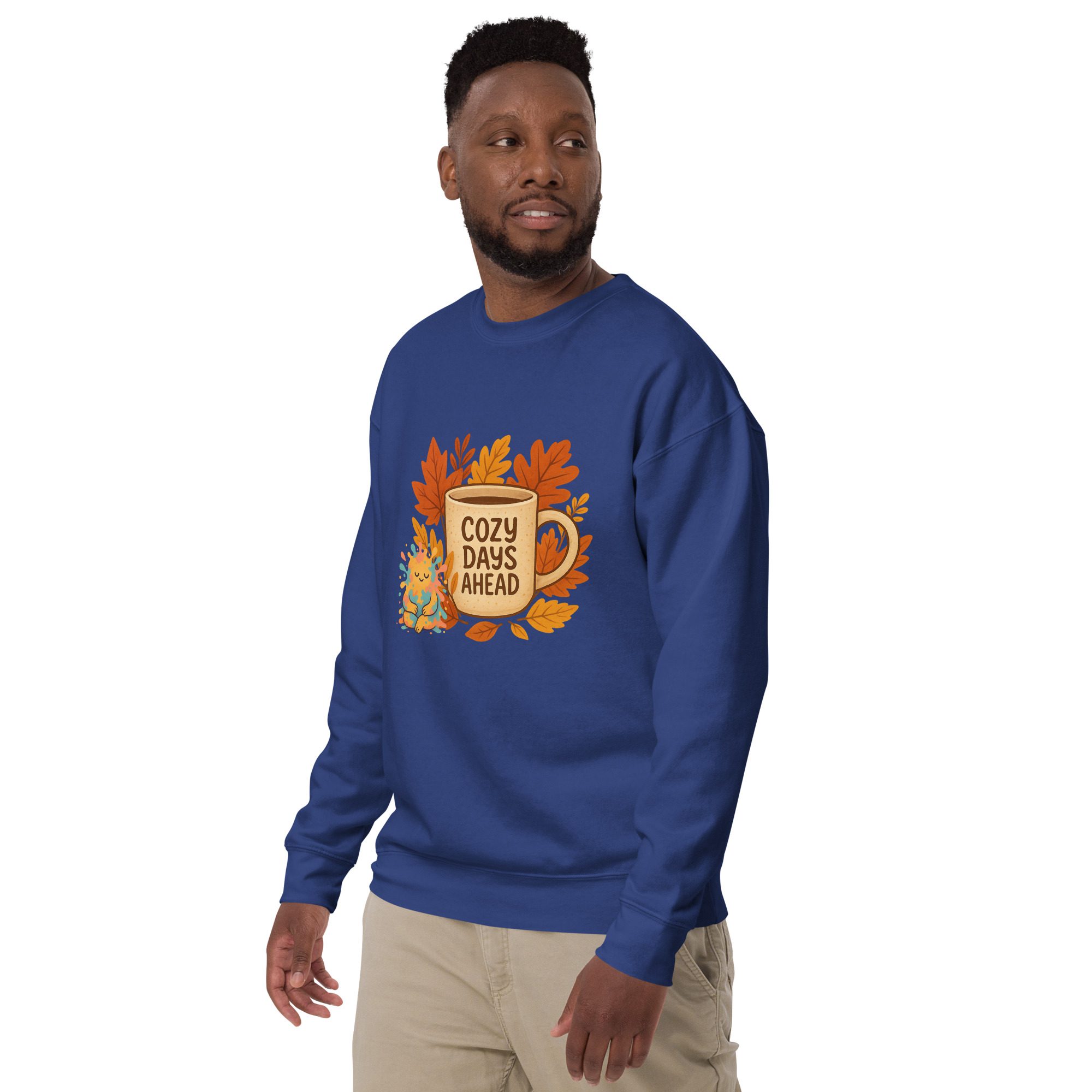 Cozy Days & Splatty Vibes Autumn Unisex Sweatshirt - Image 10