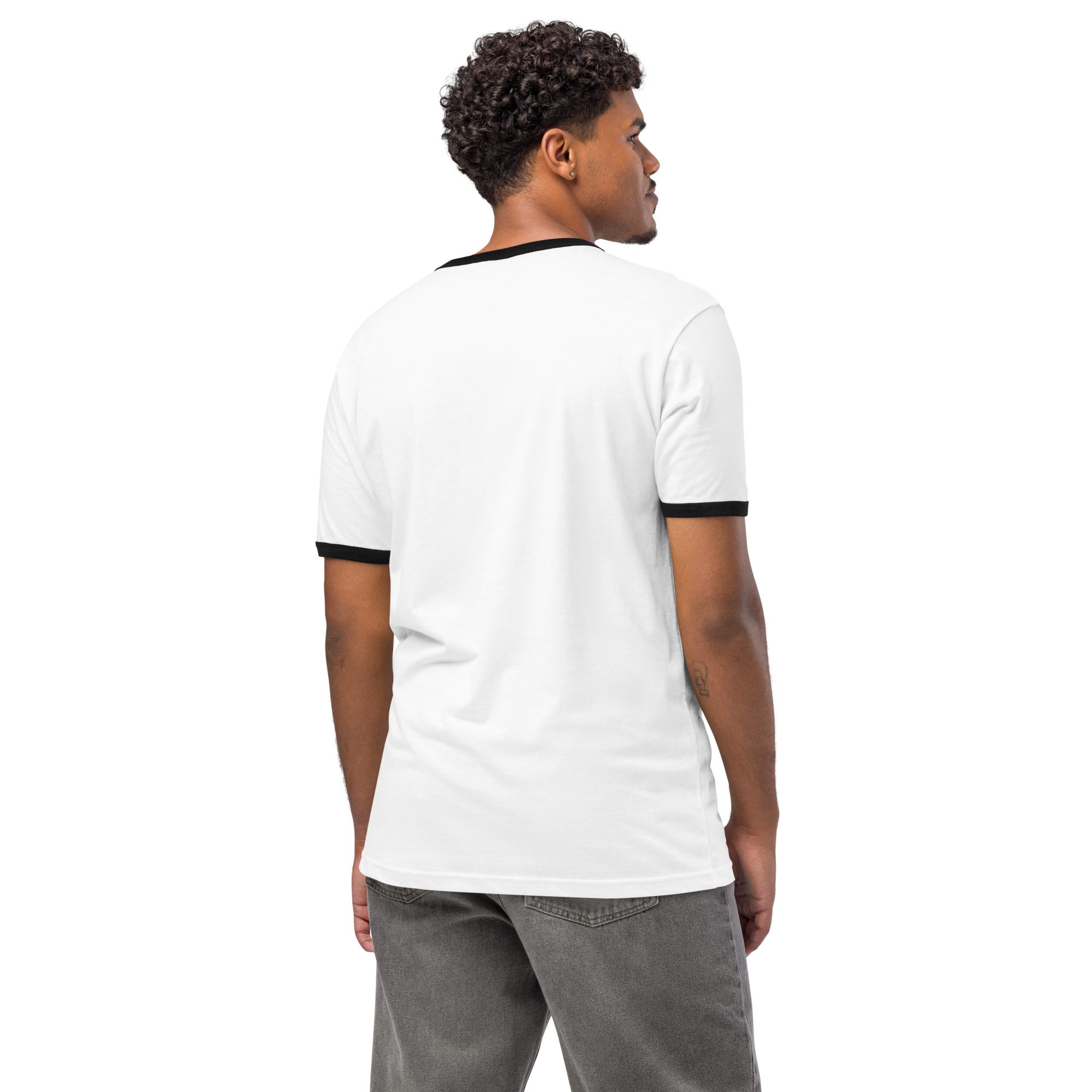 Retro Splash Ringer Tee – Vintage Car Unisex T-Shirt - Image 2