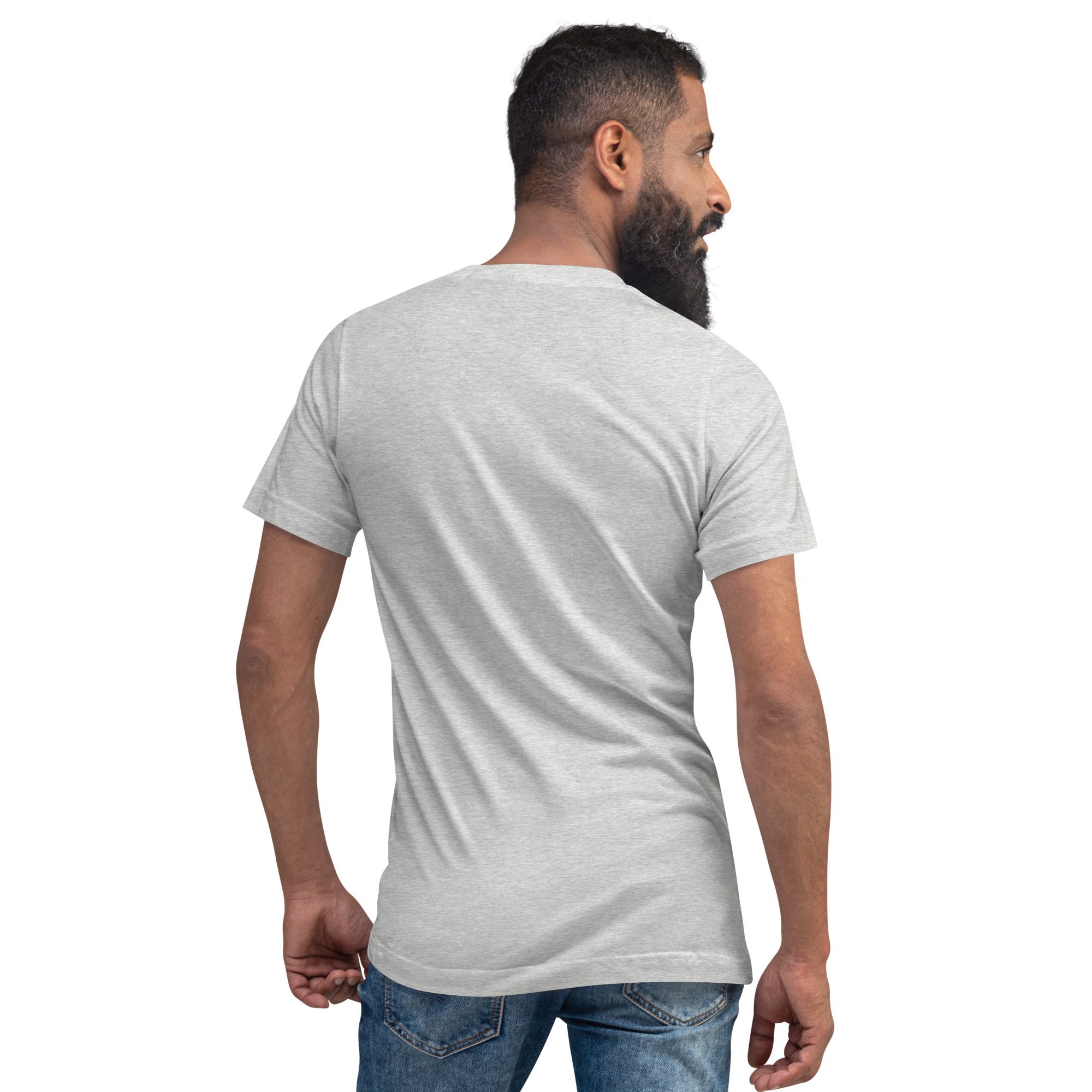 Froggy Splash Unisex V-Neck Tee – Winking Fun Edition - Image 4