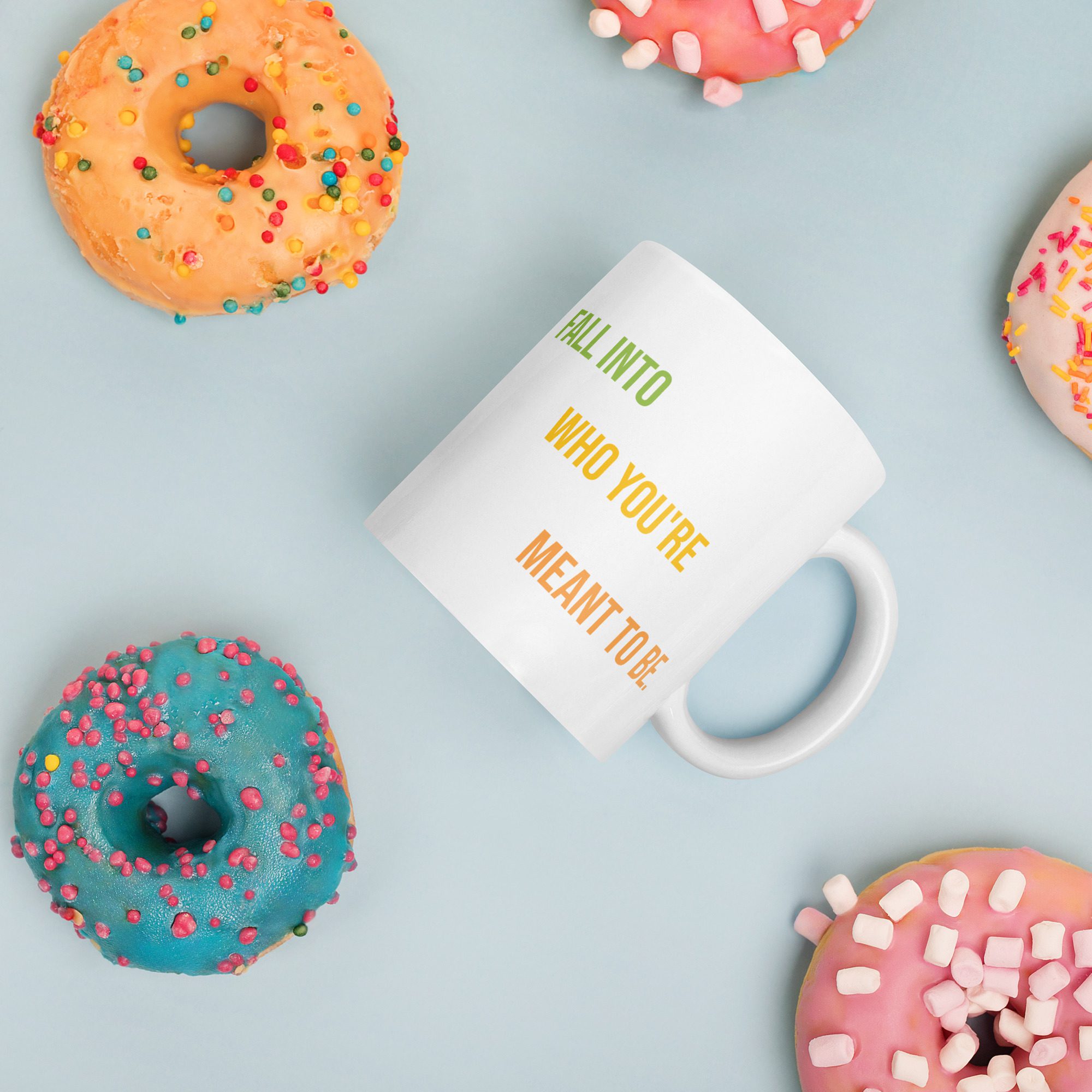 Fall Into Who You’re Meant To Be” Motivational Mug - Image 3