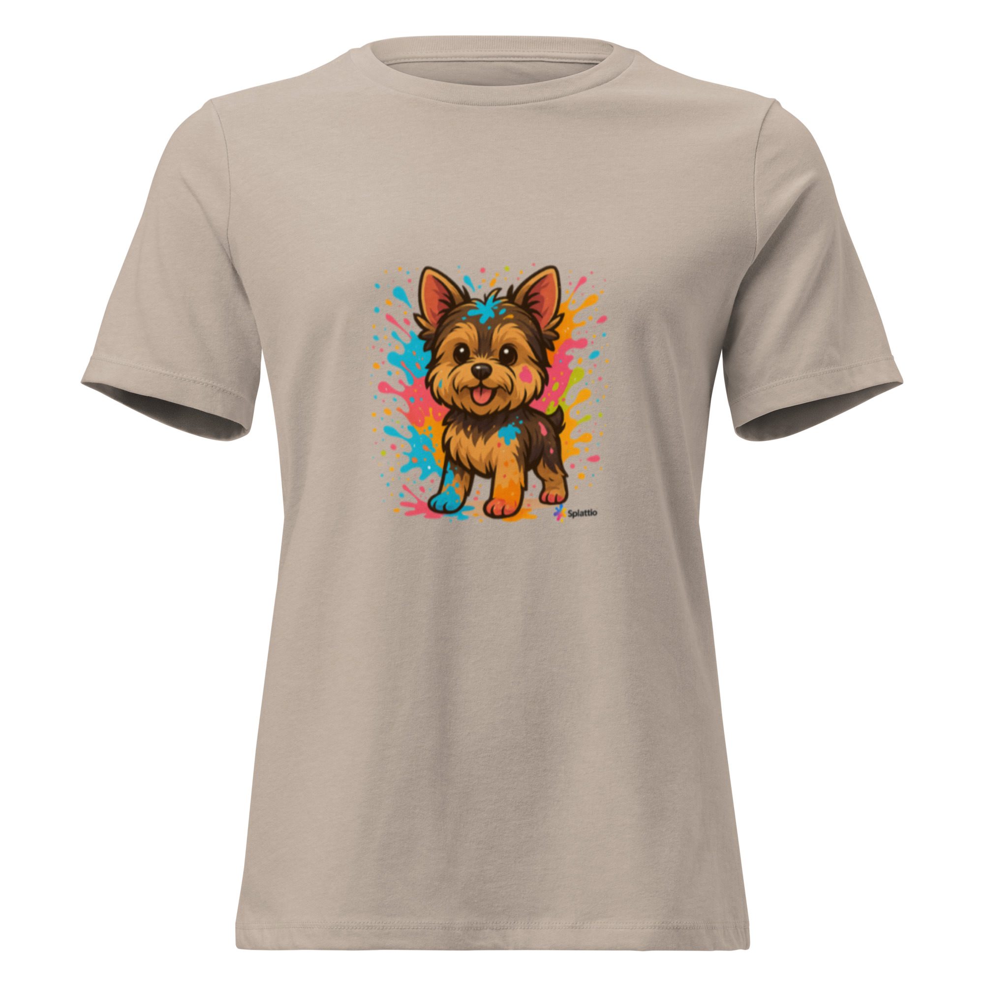 Women’s Relaxed T-Shirt – “Vibrant Pup” Design - Image 8