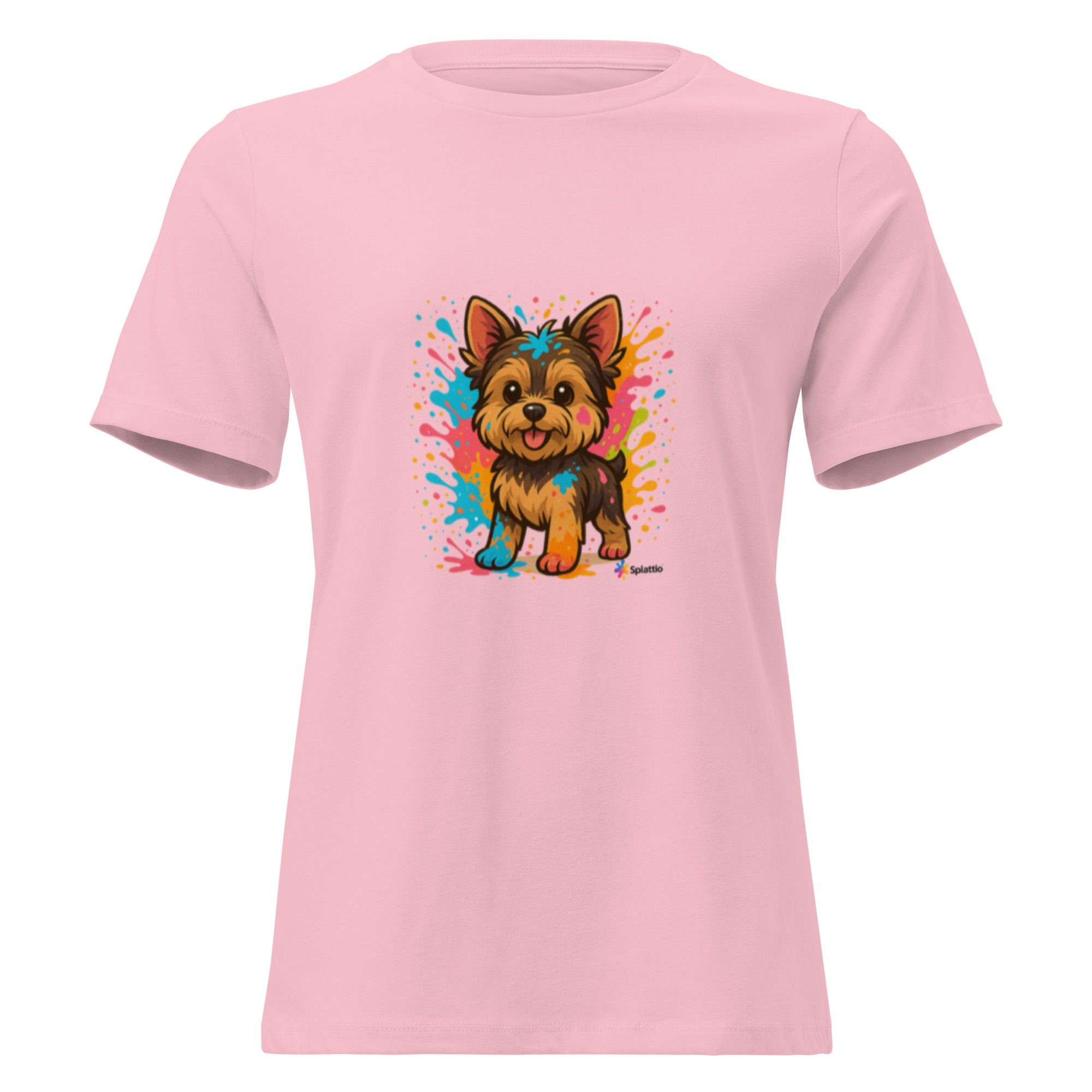 Women’s Relaxed T-Shirt – “Vibrant Pup” Design - Image 9