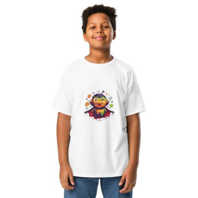 Color Splash Vampire Youth T-Shirt | Fun Halloween unisex Kids’ Tee