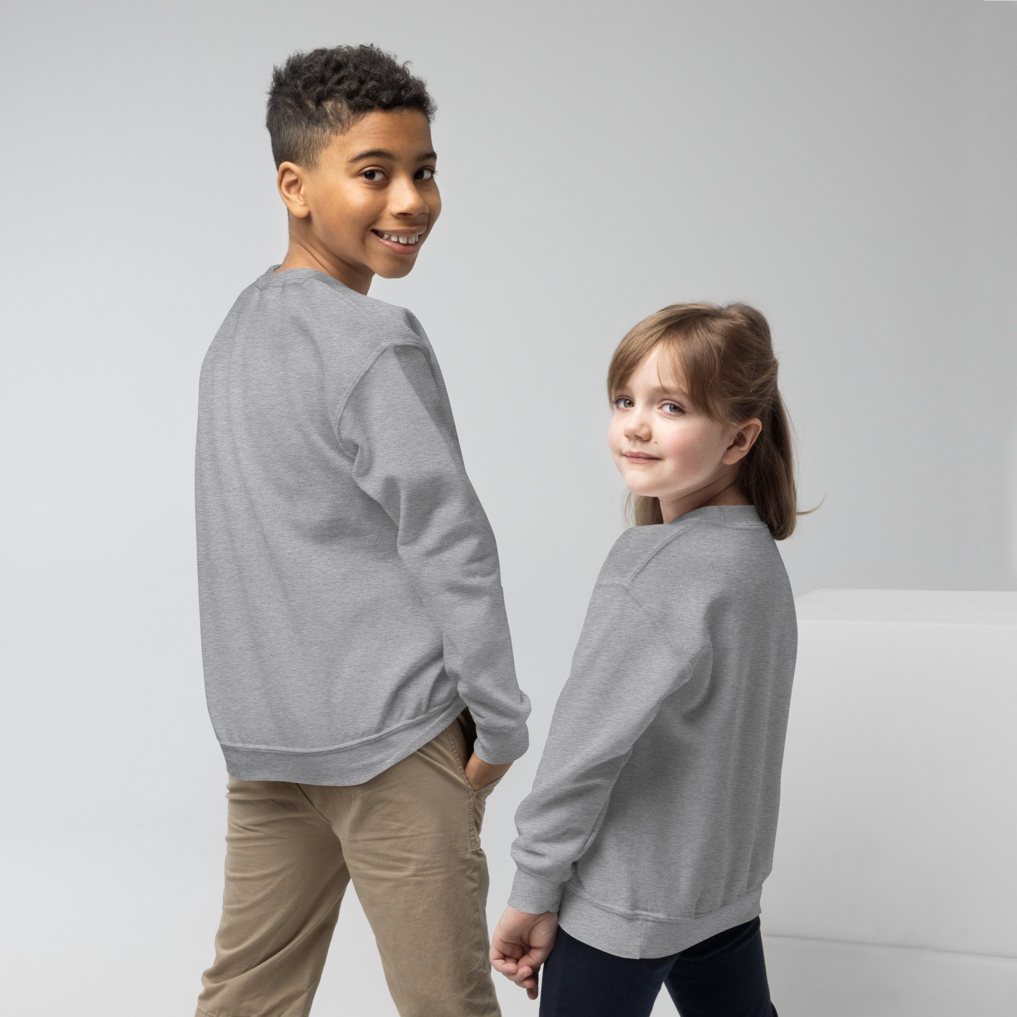 Pumpkin Picking Crew Kids’ Unisex Sweatshirt - Image 7