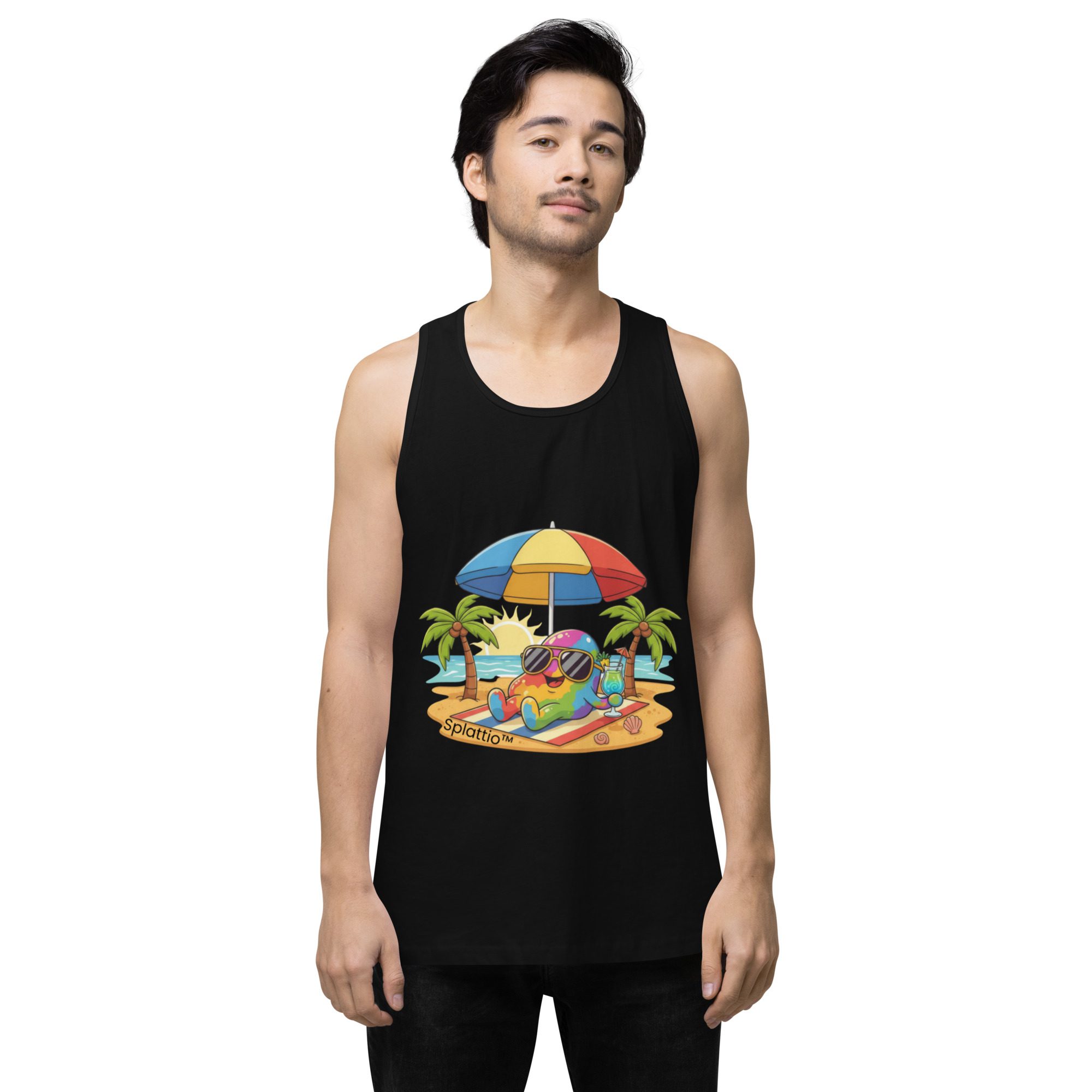 Splattio™ “Beach Vibes” Men’s Tank Top