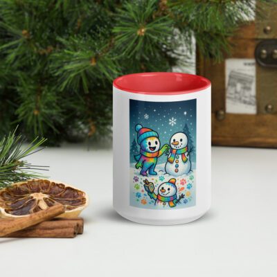Frosty Friends Snowman Mug – Winter Wonderland Edition (Multiple Color Options)
