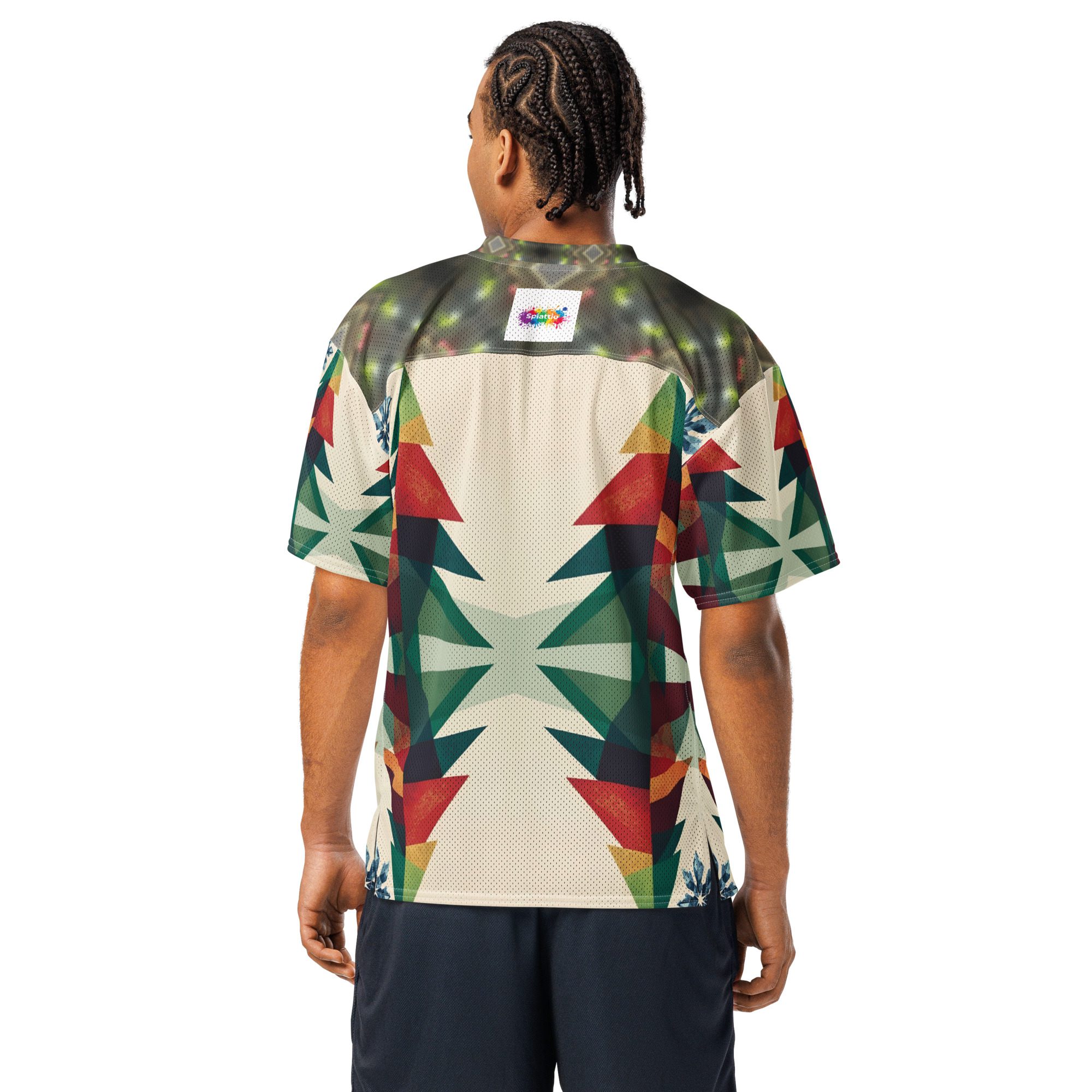 Frostlight Geometry — Unisex Modern Football Jersey - Image 7