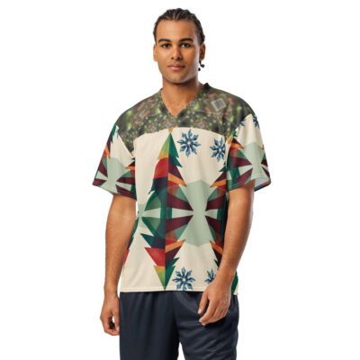 Frostlight Geometry — Unisex Modern Football Jersey