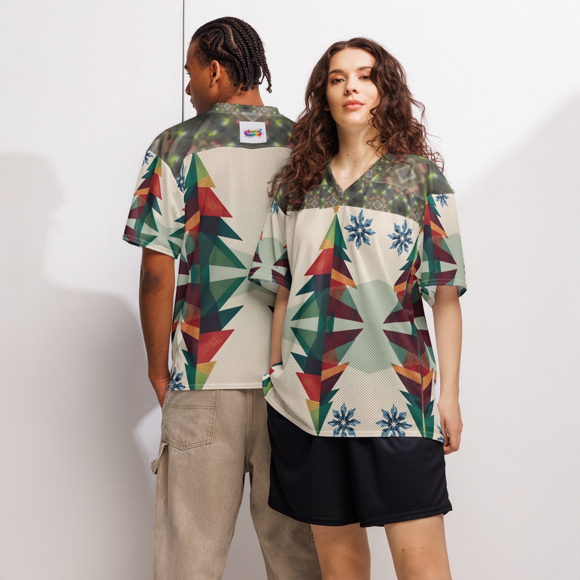 Frostlight Geometry — Unisex Modern Football Jersey - Image 6