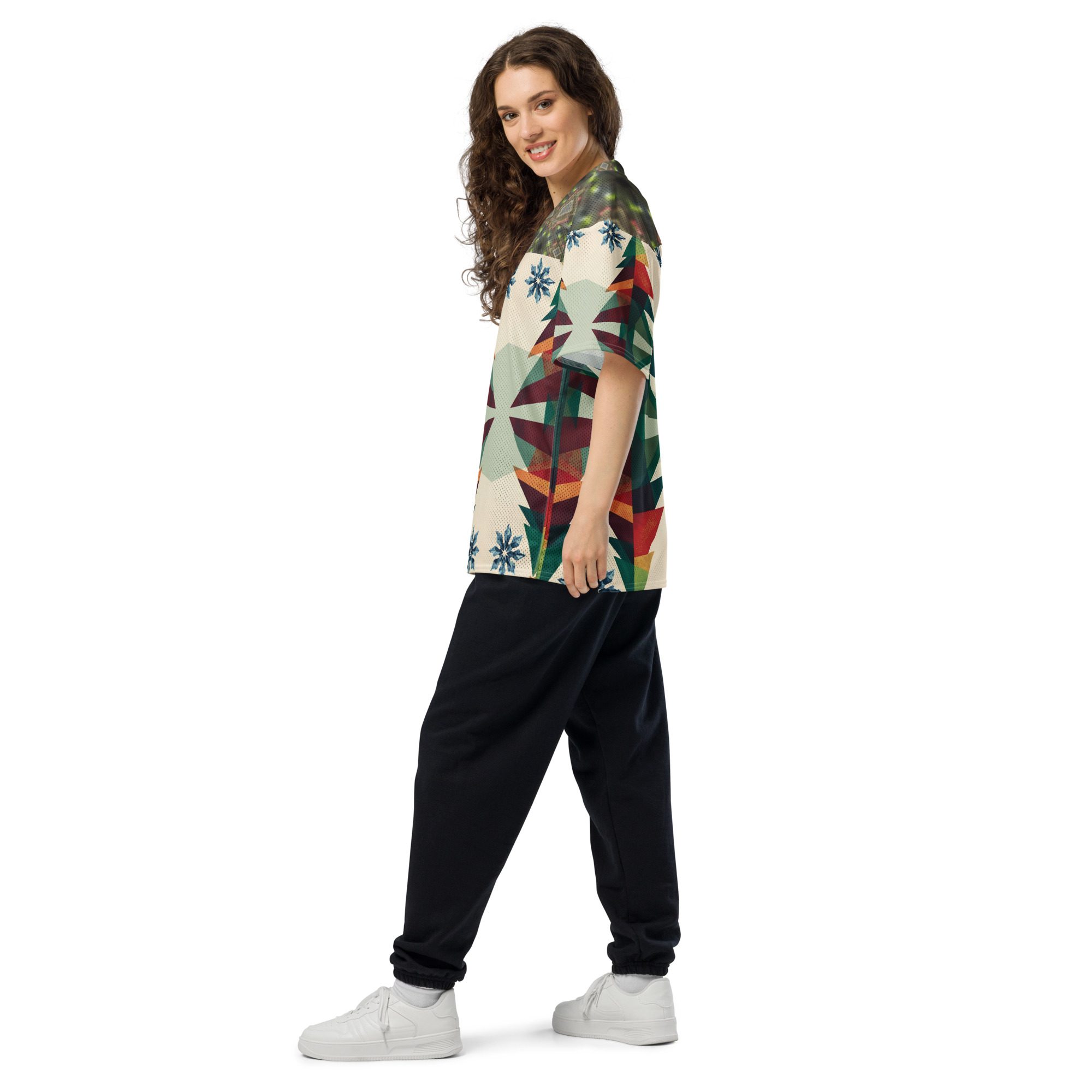 Frostlight Geometry — Unisex Modern Football Jersey - Image 3