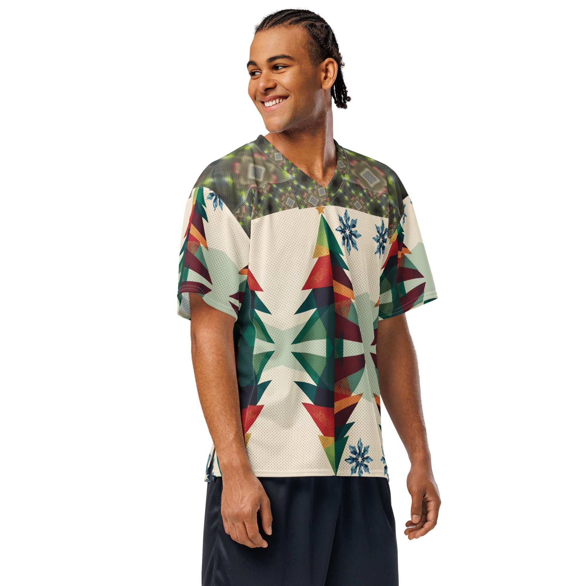 Frostlight Geometry — Unisex Modern Football Jersey - Image 8