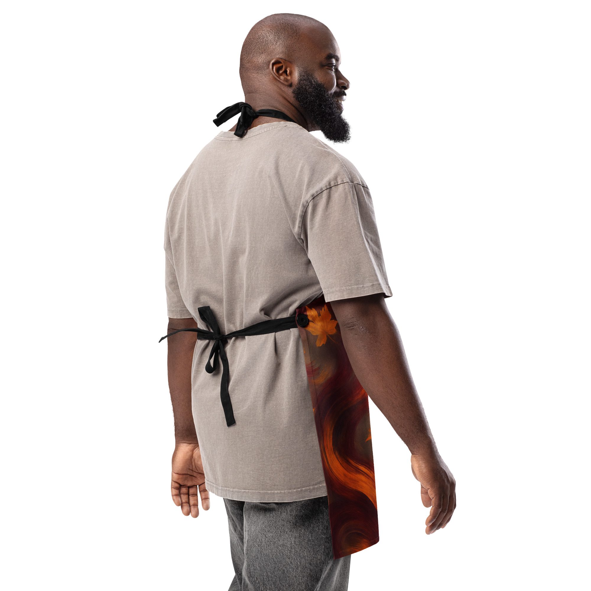 Autumn Whirl All-Over Print Apron - Image 4