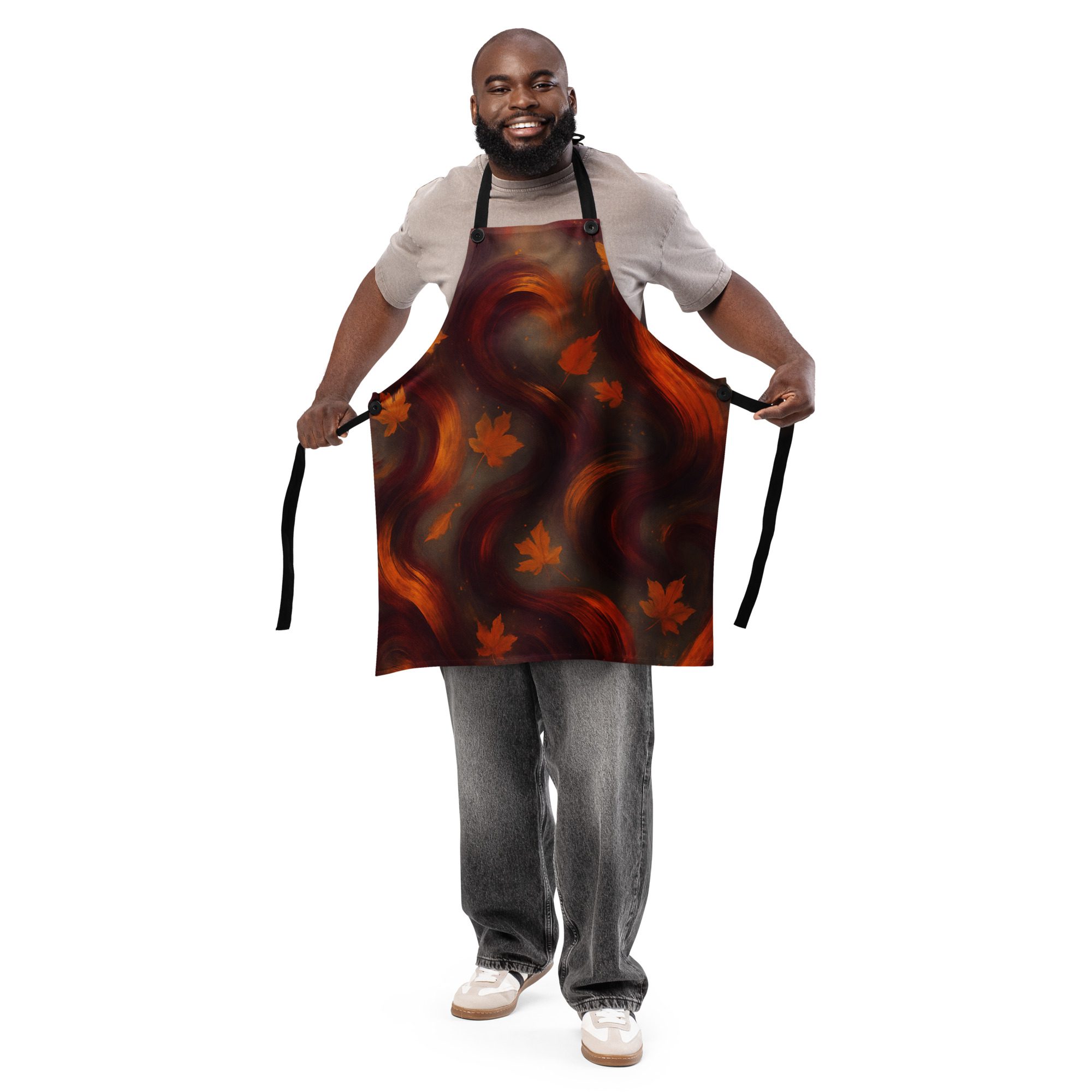 Autumn Whirl All-Over Print Apron - Image 3