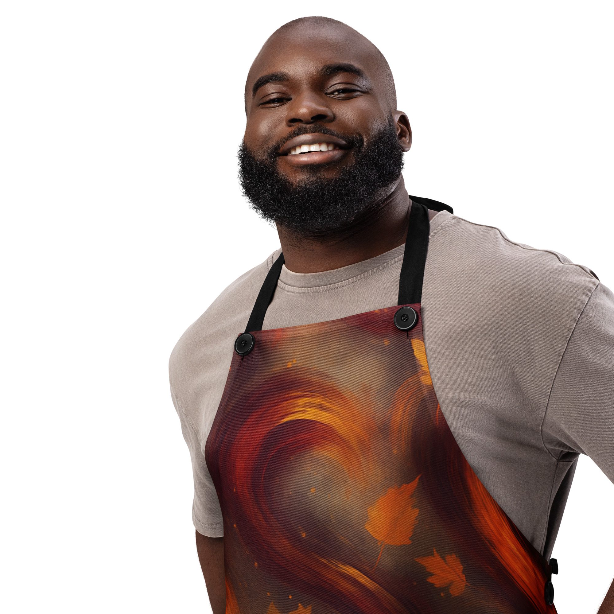 Autumn Whirl All-Over Print Apron - Image 2