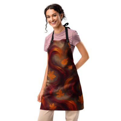 Autumn Whirl All-Over Print Apron