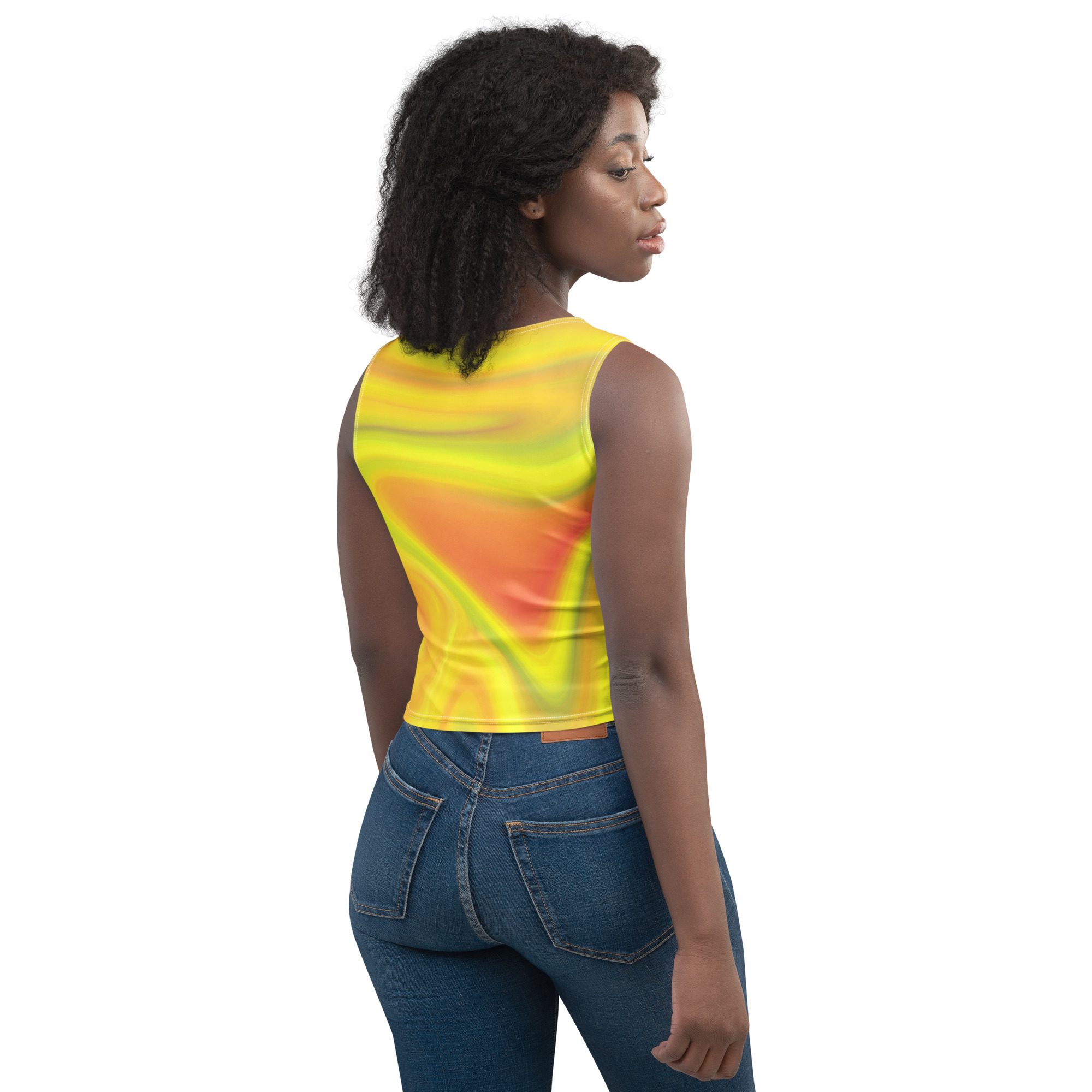 Solar Flow — All-Over Print Crop Top - Image 6
