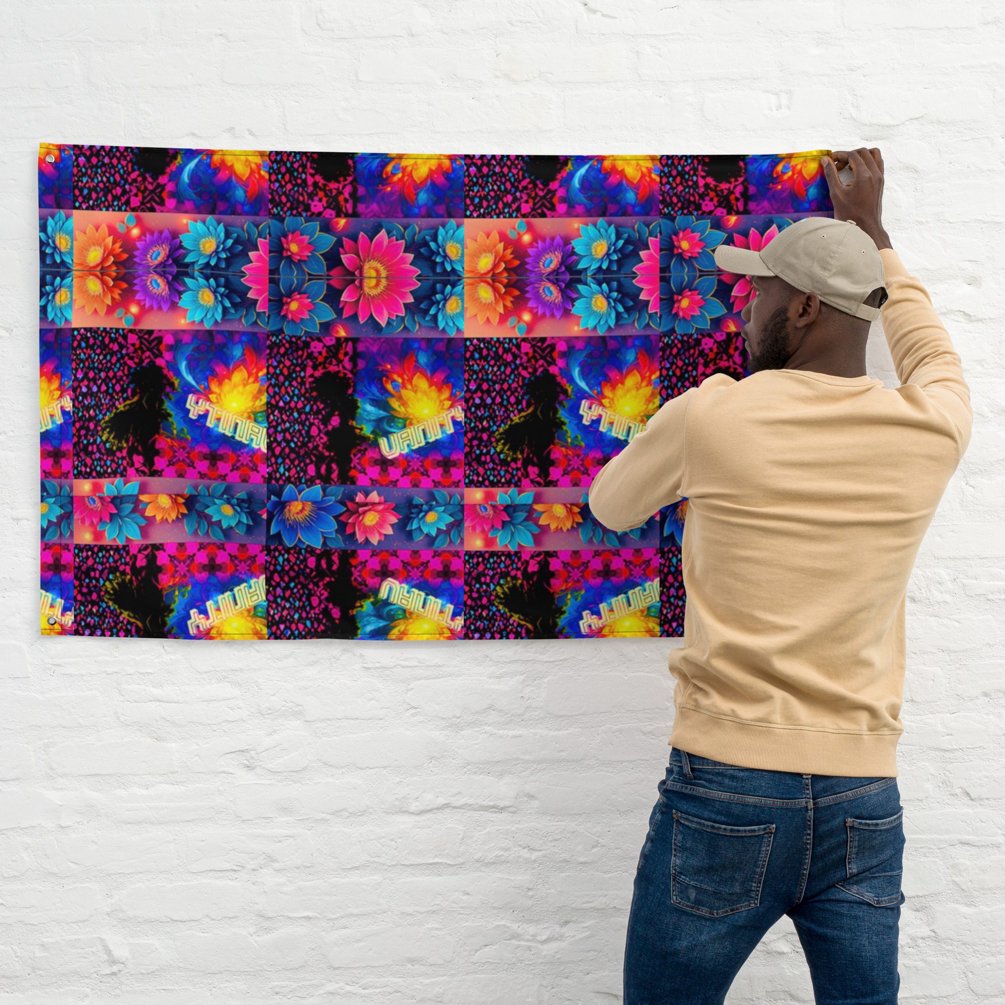 Psychedelic’s Bloomed Supernova Galaxies – Wall Flag - Image 6