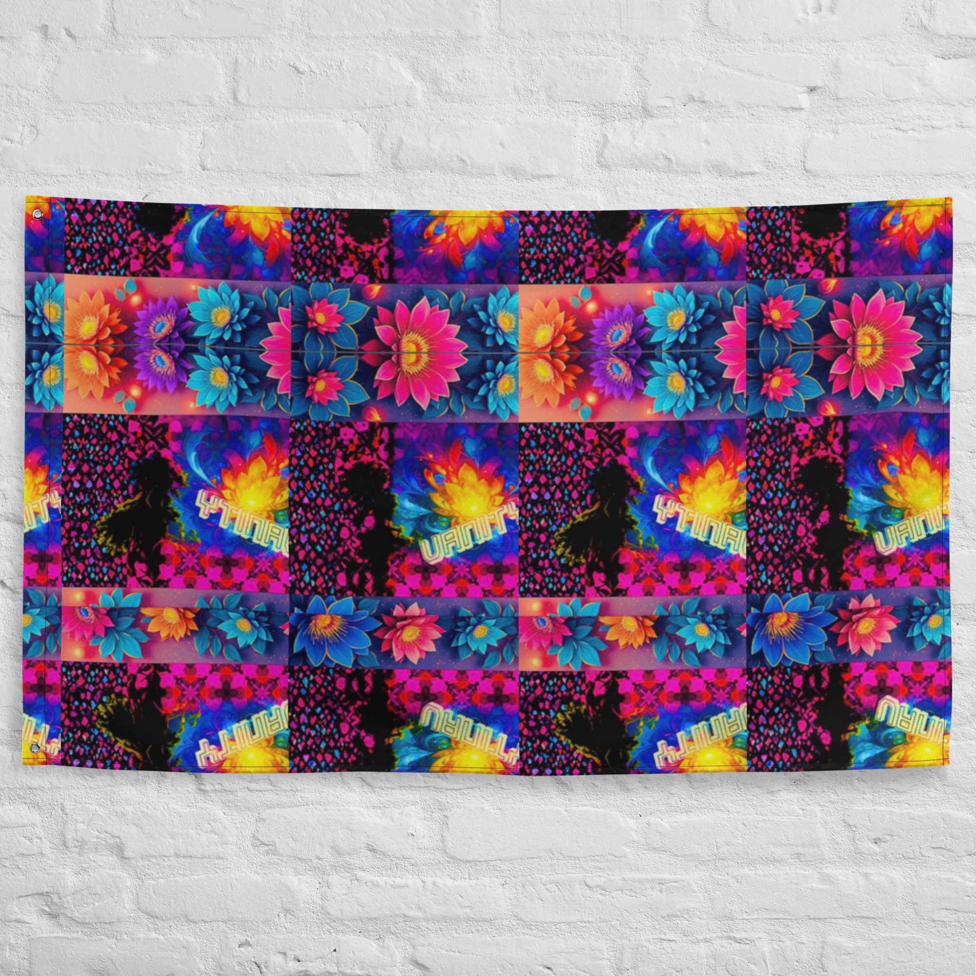 Psychedelic’s Bloomed Supernova Galaxies – Wall Flag - Image 7