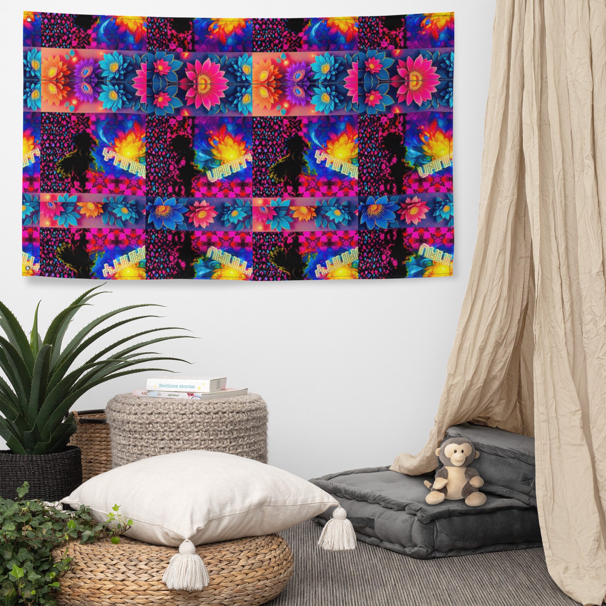 Psychedelic’s Bloomed Supernova Galaxies – Wall Flag - Image 11