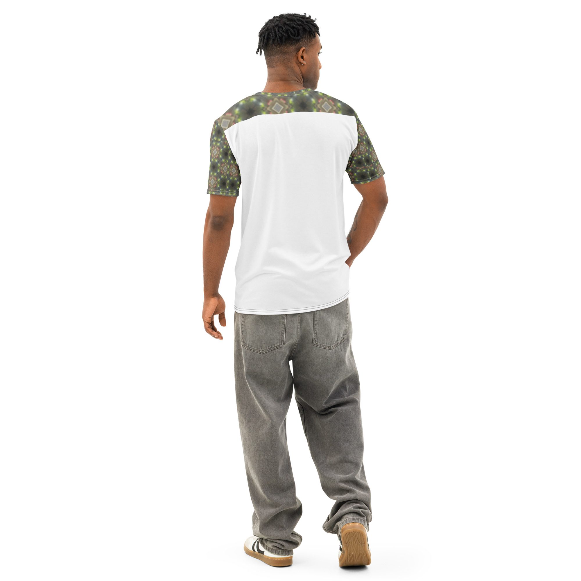 Modern Holiday Cheer — Men’s Cotton Crew Neck T-Shirt - Image 2