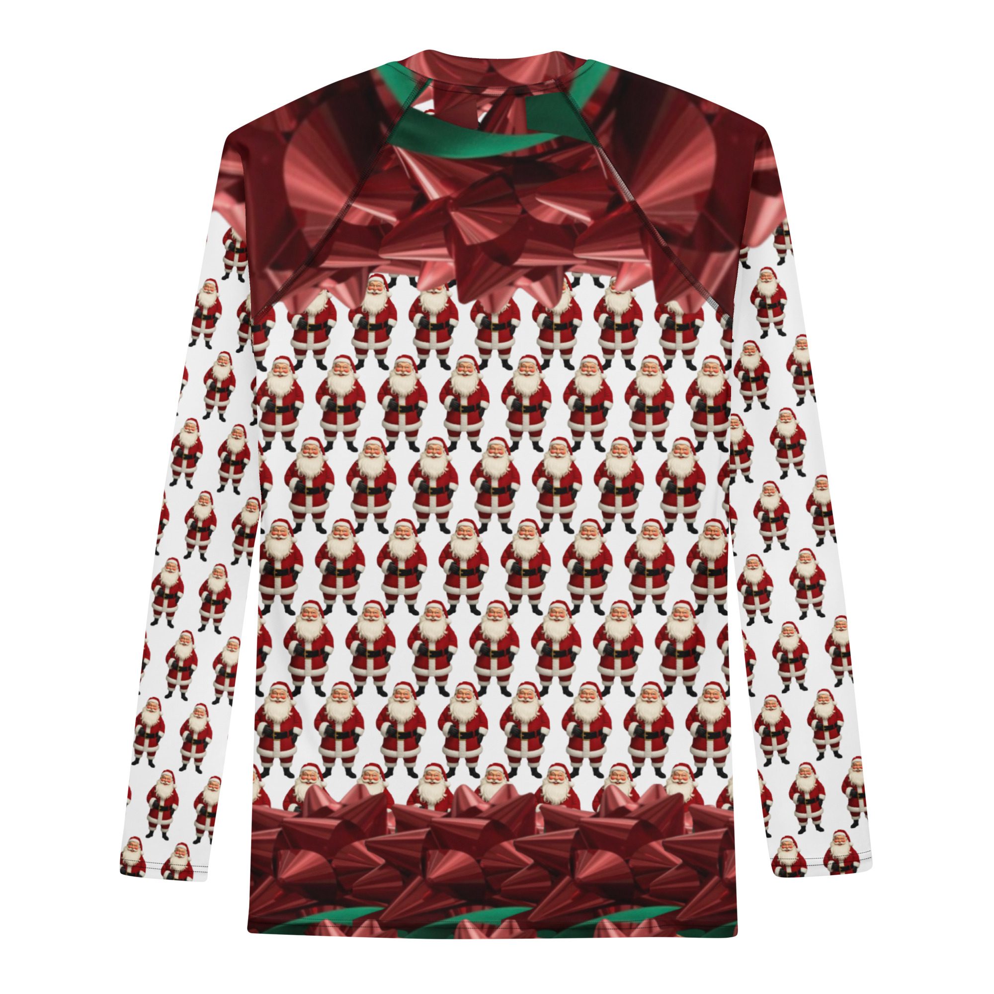 Santa's Squad Ugly Christmas - Men's All-Over Print Rash Guard - Image 6