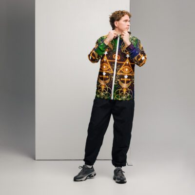 Celestial Equilibrium — All-Over Print Men’s Windbreaker