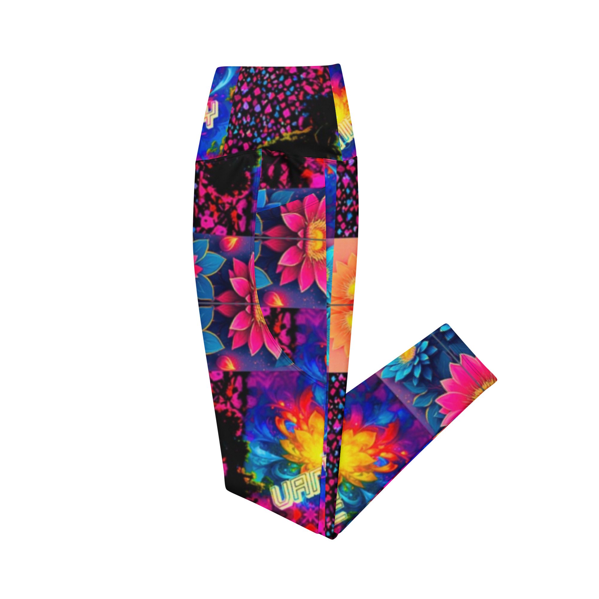 Psychedelic’s Bloomed Supernova Galaxies – Leggings with Pockets - Image 19