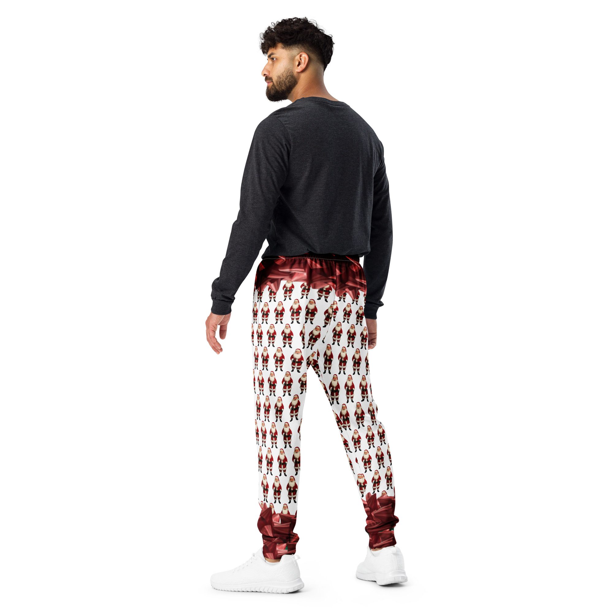 Santa’s Squad Ugly Christmas Joggers — All-Over Print Unisex Holiday Pants - Image 2