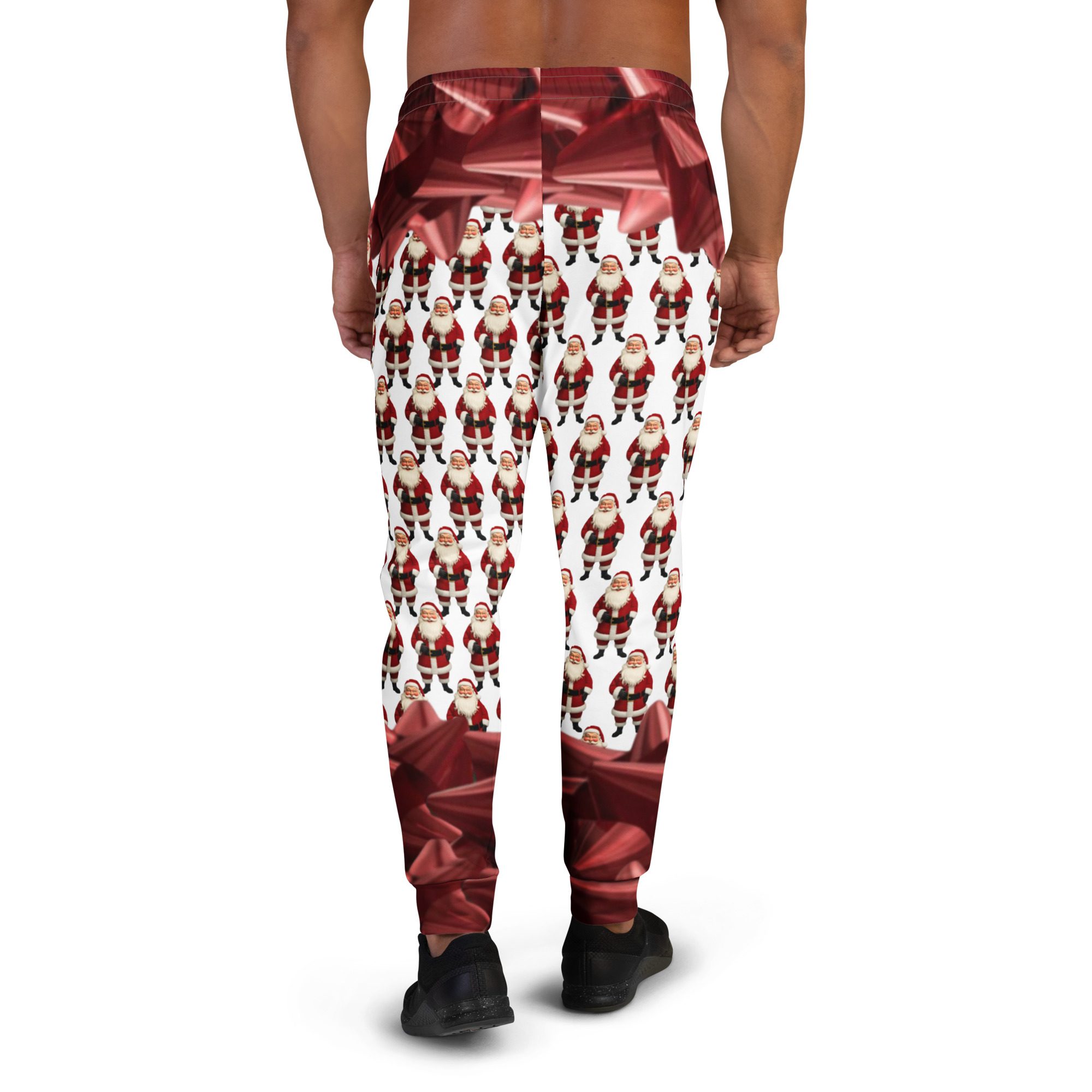 Santa’s Squad Ugly Christmas Men’s All-Over Print Joggers - Image 8