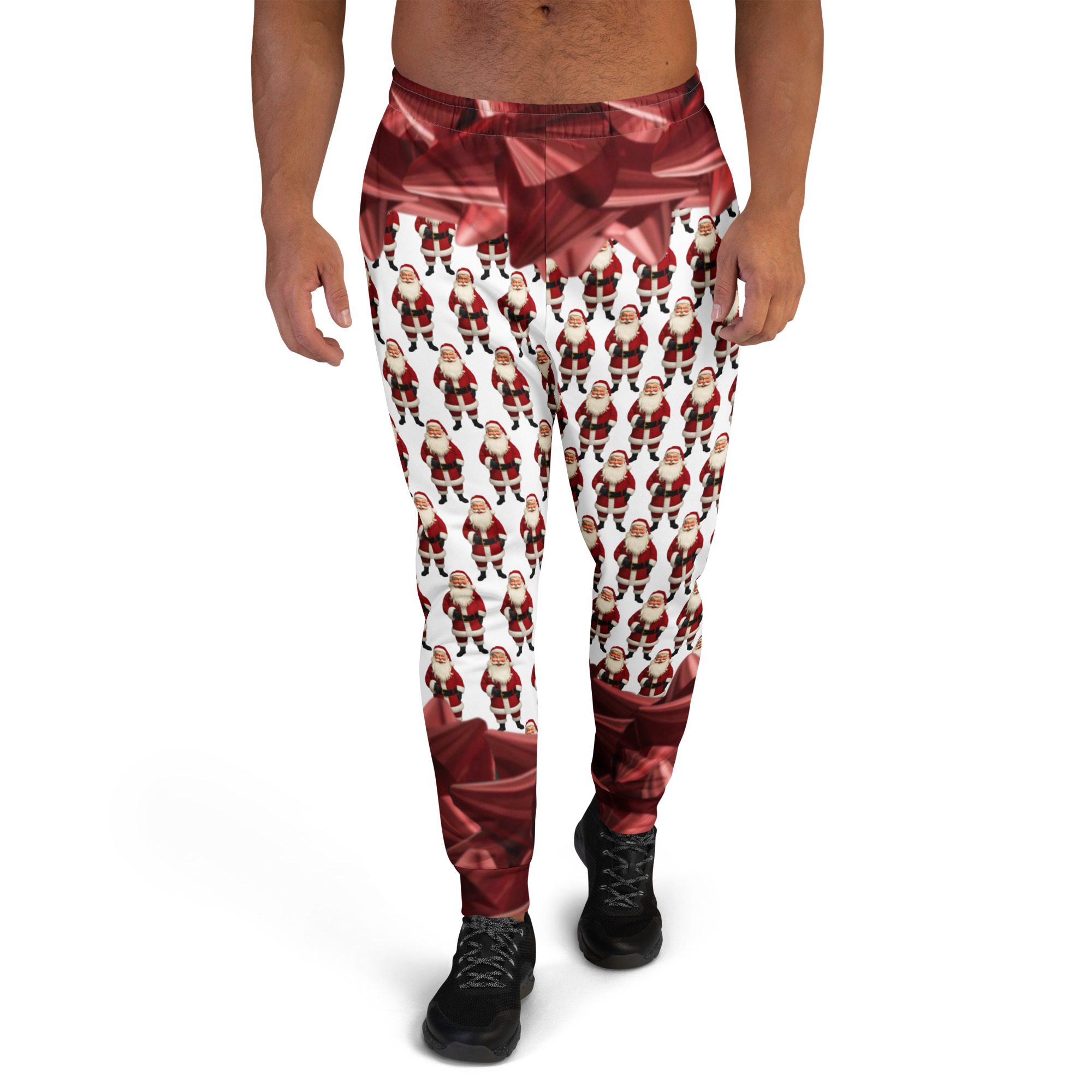 Santa’s Squad Ugly Christmas Men’s All-Over Print Joggers