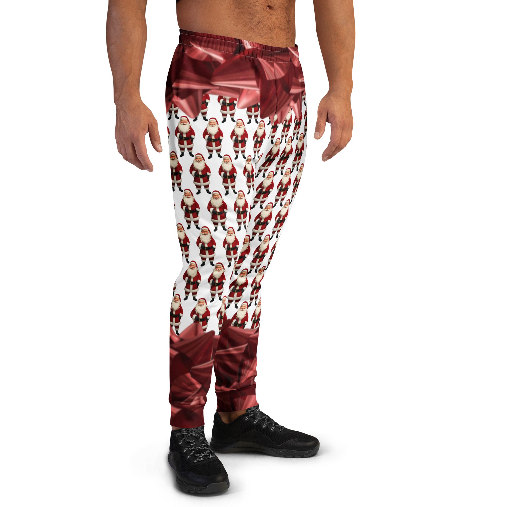 Santa’s Squad Ugly Christmas Men’s All-Over Print Joggers - Image 7