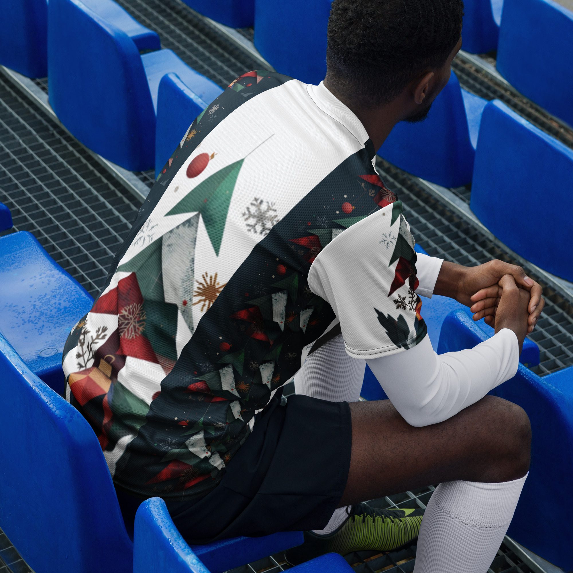 Nordic Pines Canopy – Recycled Unisex Sports Jersey - Image 10