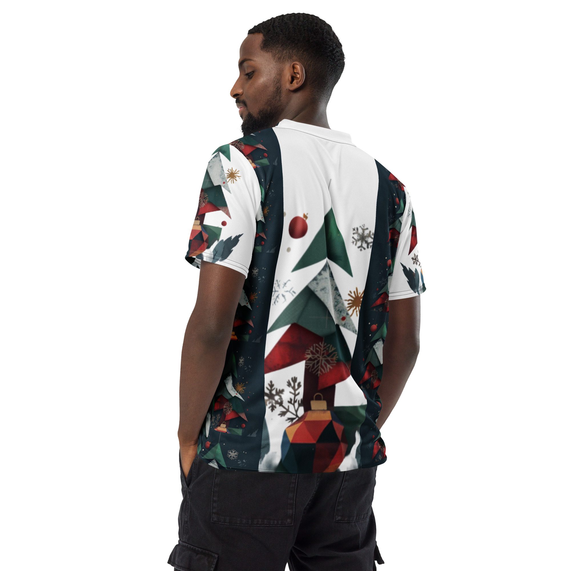 Nordic Pines Canopy – Recycled Unisex Sports Jersey - Image 9