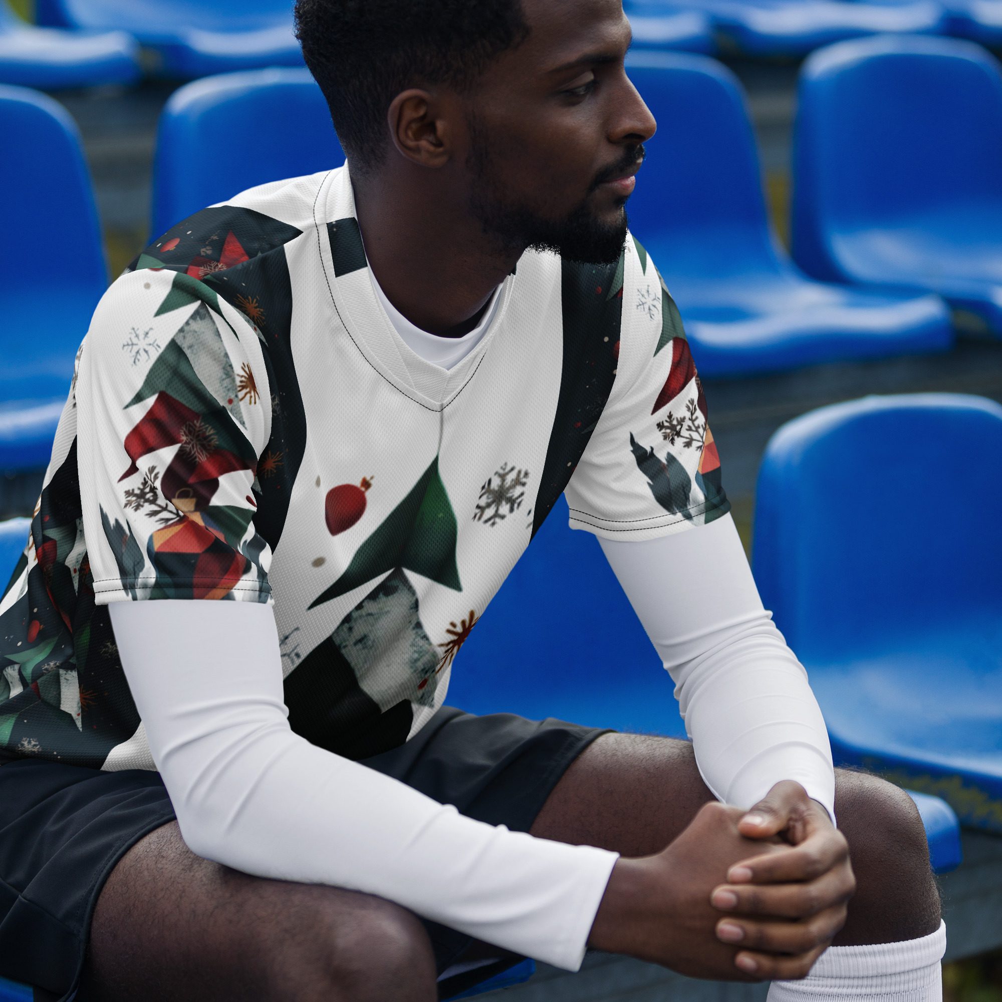 Nordic Pines Canopy – Recycled Unisex Sports Jersey - Image 15