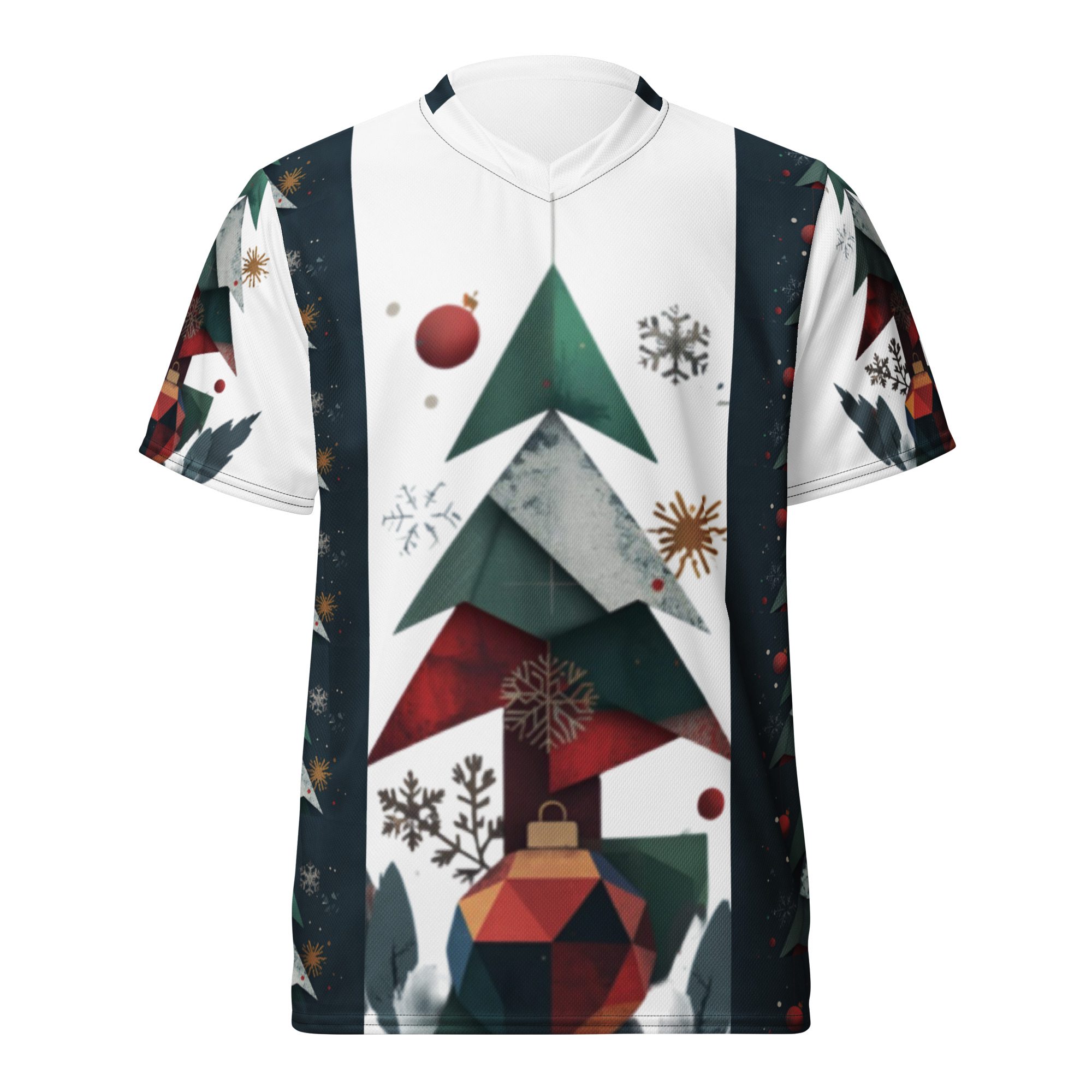 Nordic Pines Canopy – Recycled Unisex Sports Jersey - Image 19