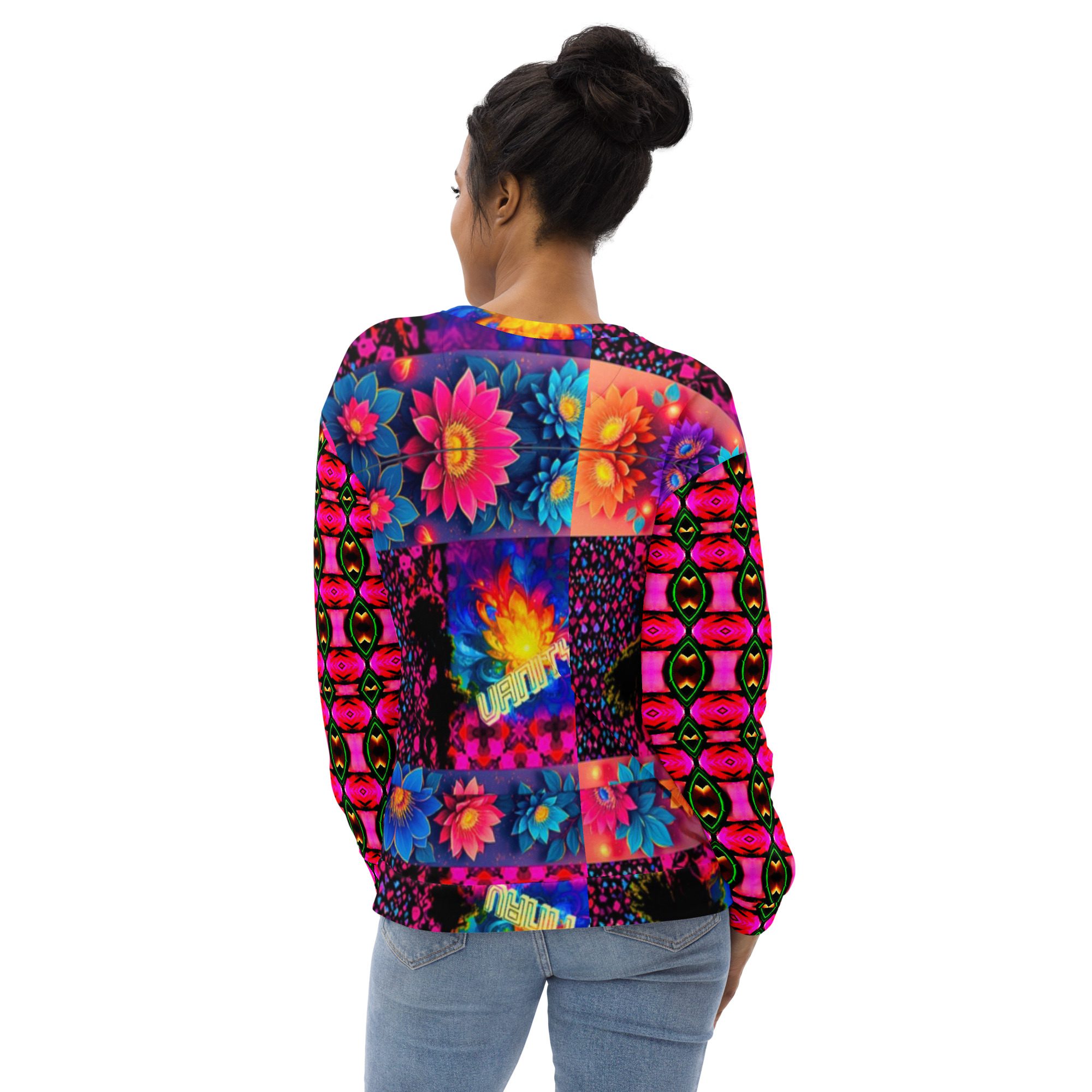 Psychedelic’s Bloomed Supernova Galaxies – Unisex Sweatshirt - Image 6