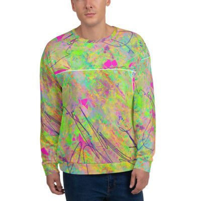 Neon Mirage — All-Over Print Unisex Sweatshirt